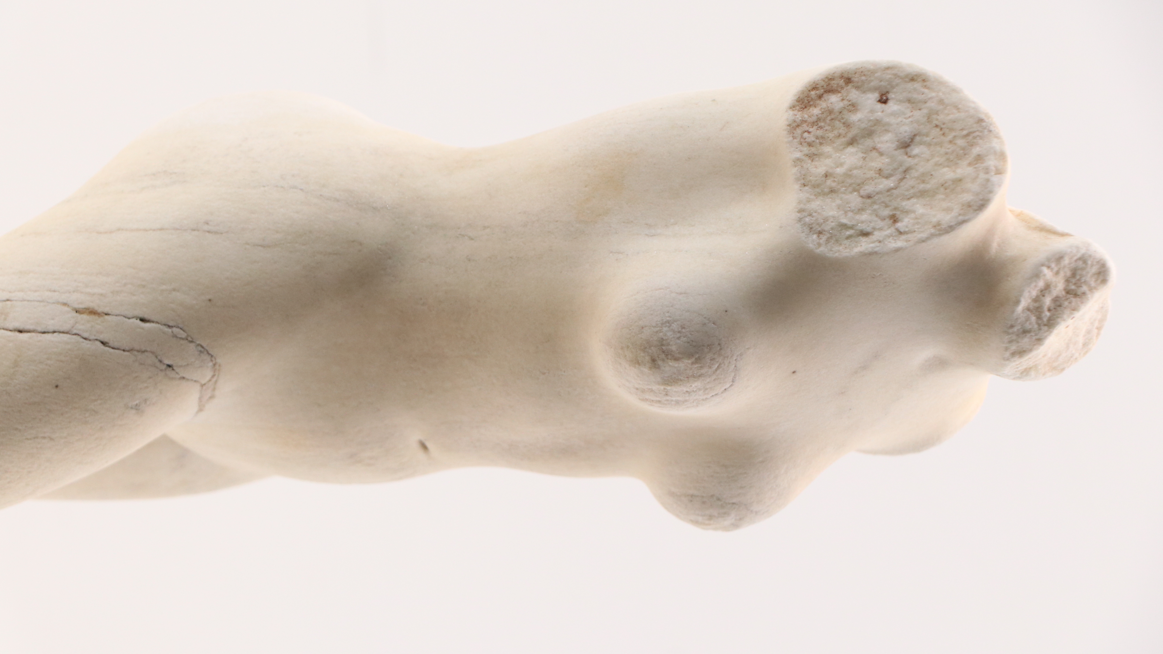 Ancient Roman Manner Venus Torso Marble Sculpture