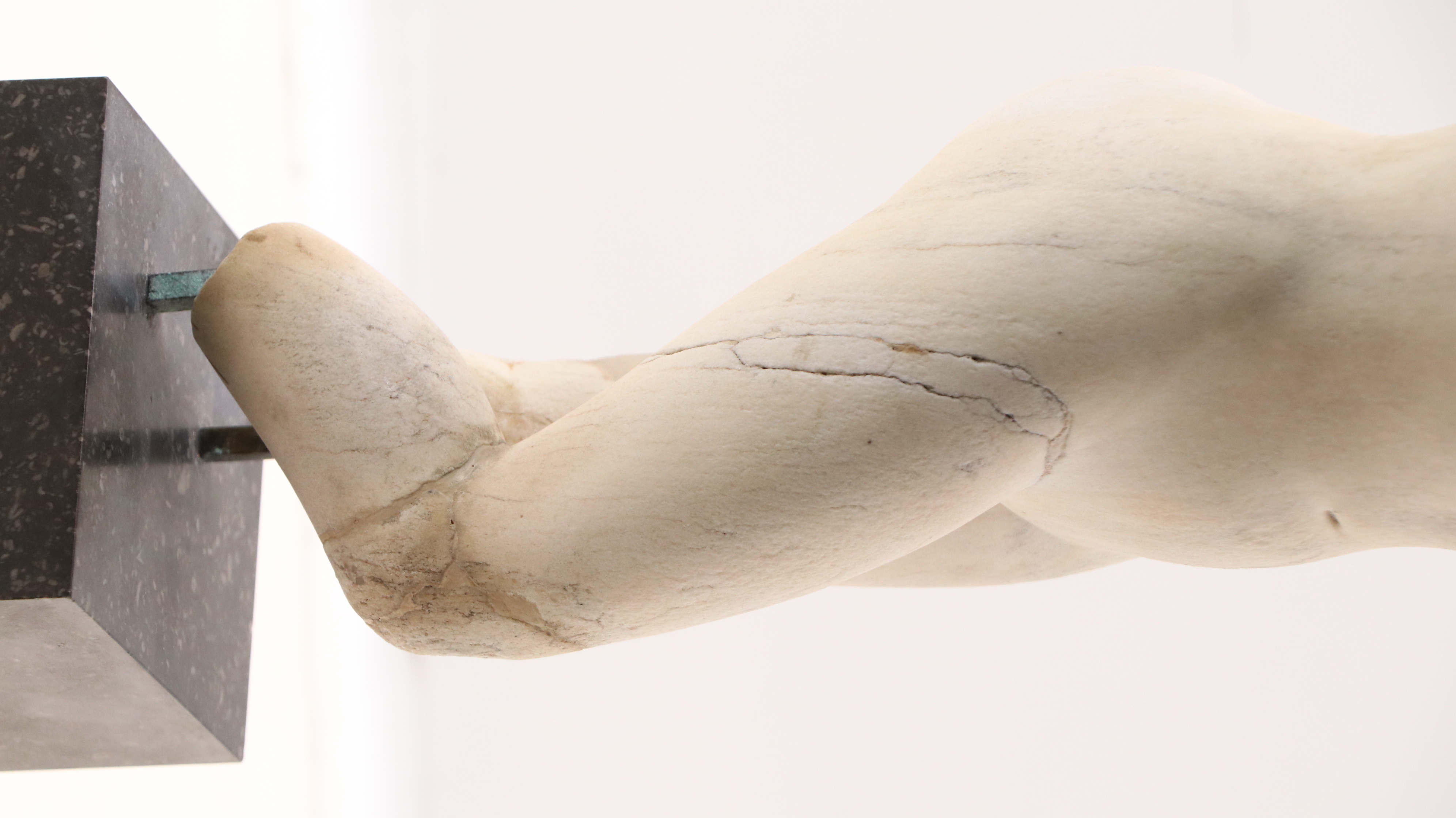 Ancient Roman Manner Venus Torso Marble Sculpture