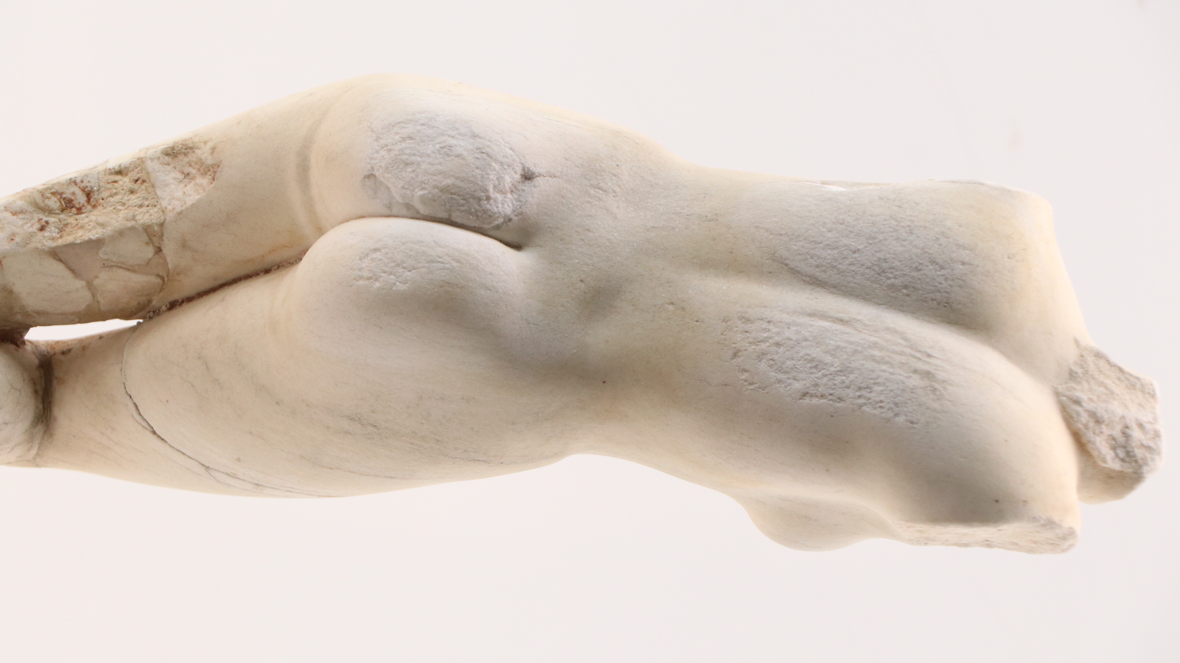 Ancient Roman Manner Venus Torso Marble Sculpture