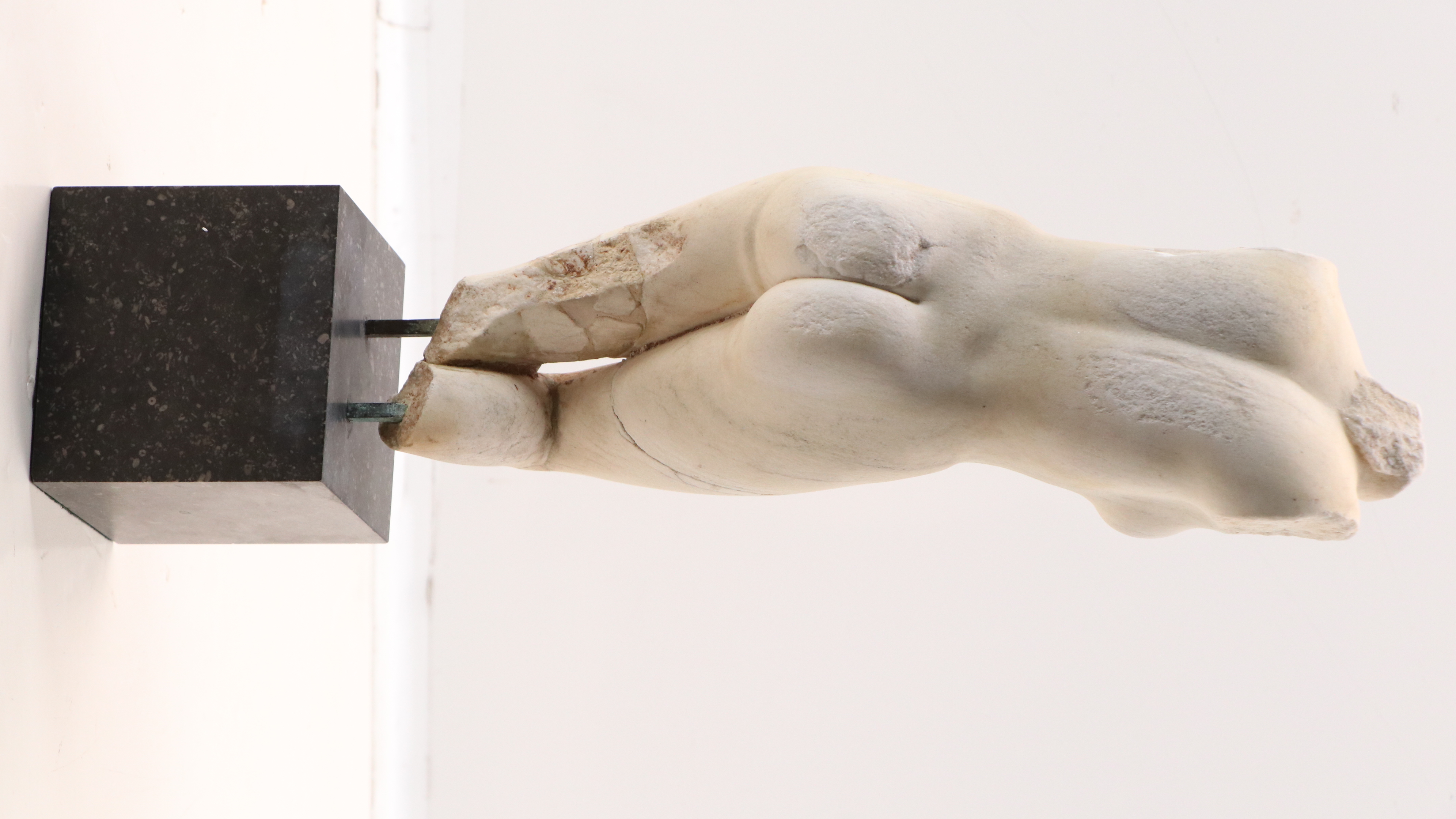 Ancient Roman Manner Venus Torso Marble Sculpture