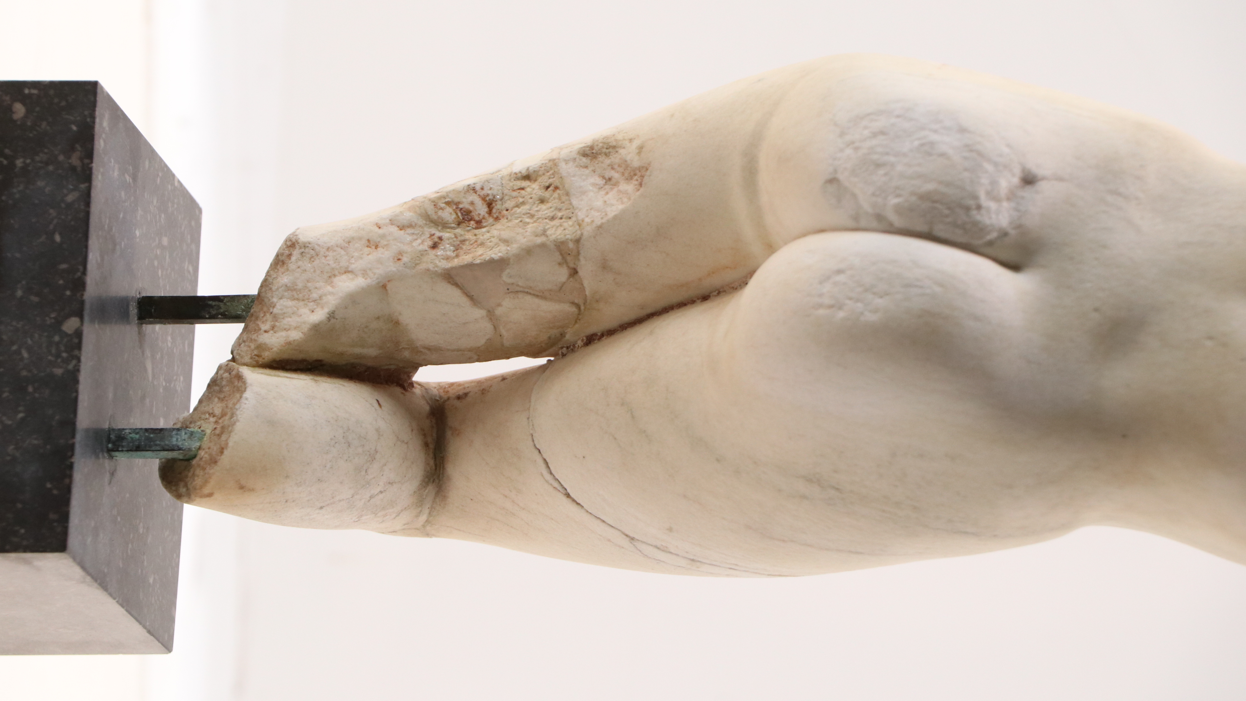 Ancient Roman Manner Venus Torso Marble Sculpture