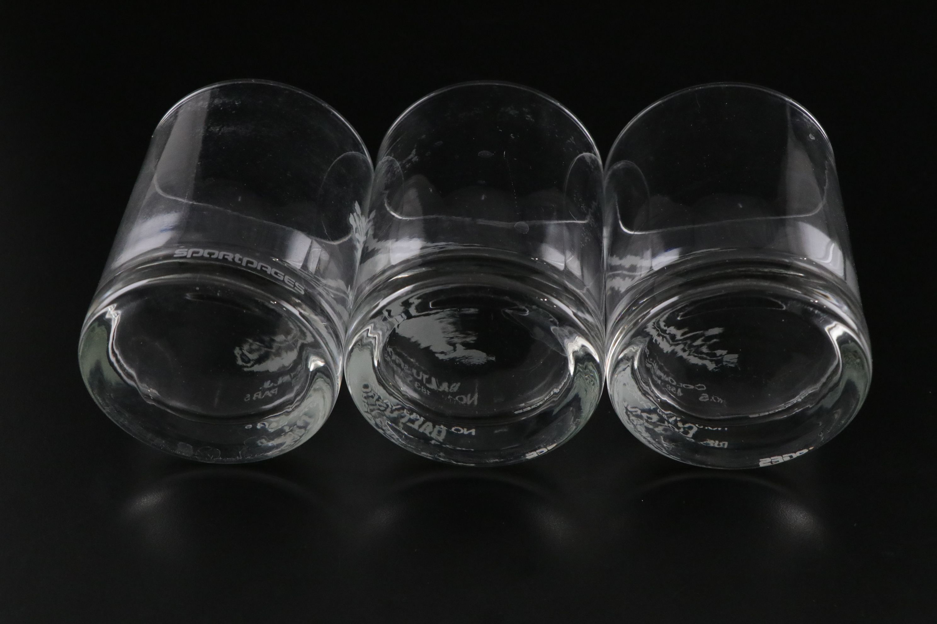 Etched Goodyear Rocks Glasses & Golf Course Double Old Fashioned Glasses