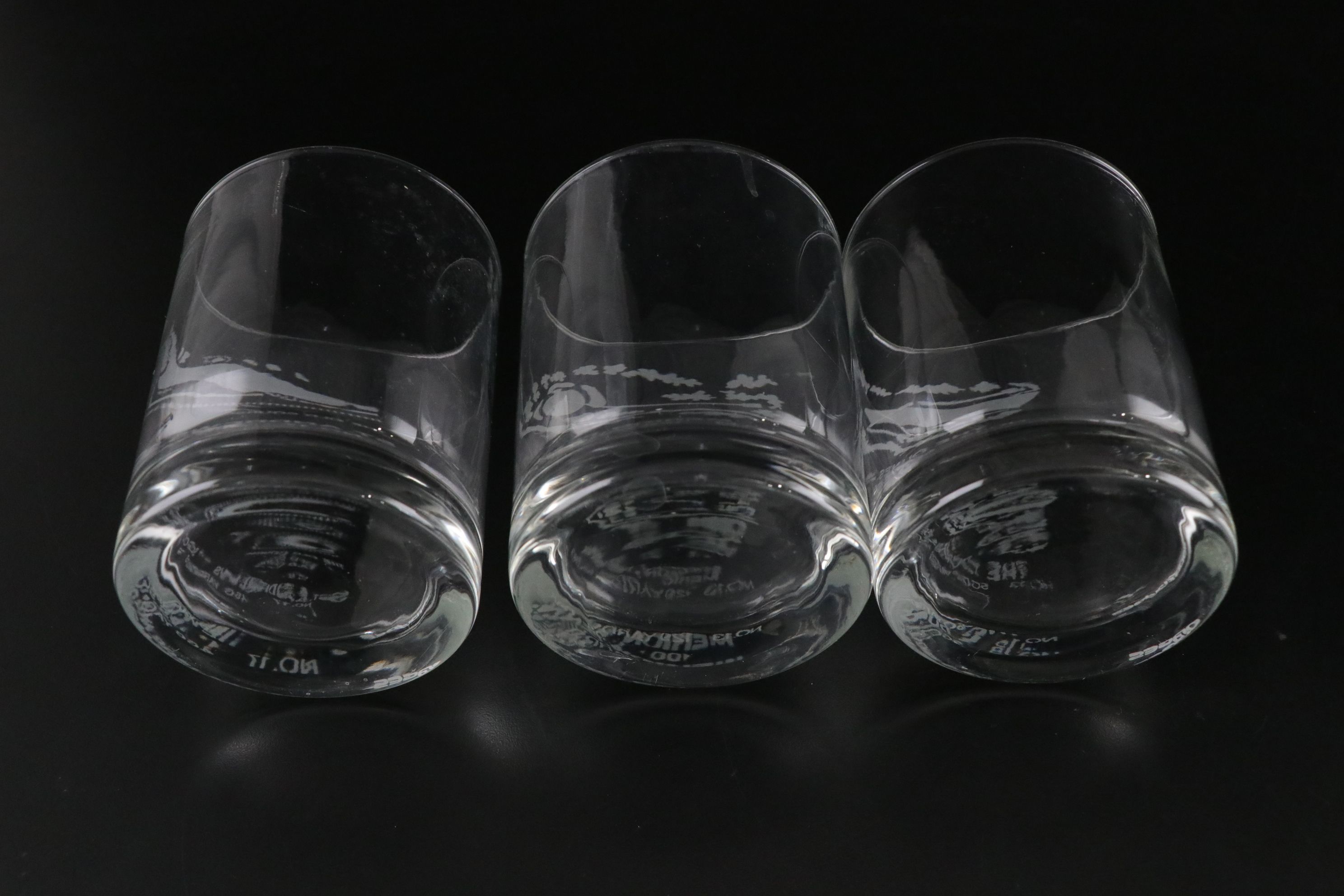 Etched Goodyear Rocks Glasses & Golf Course Double Old Fashioned Glasses