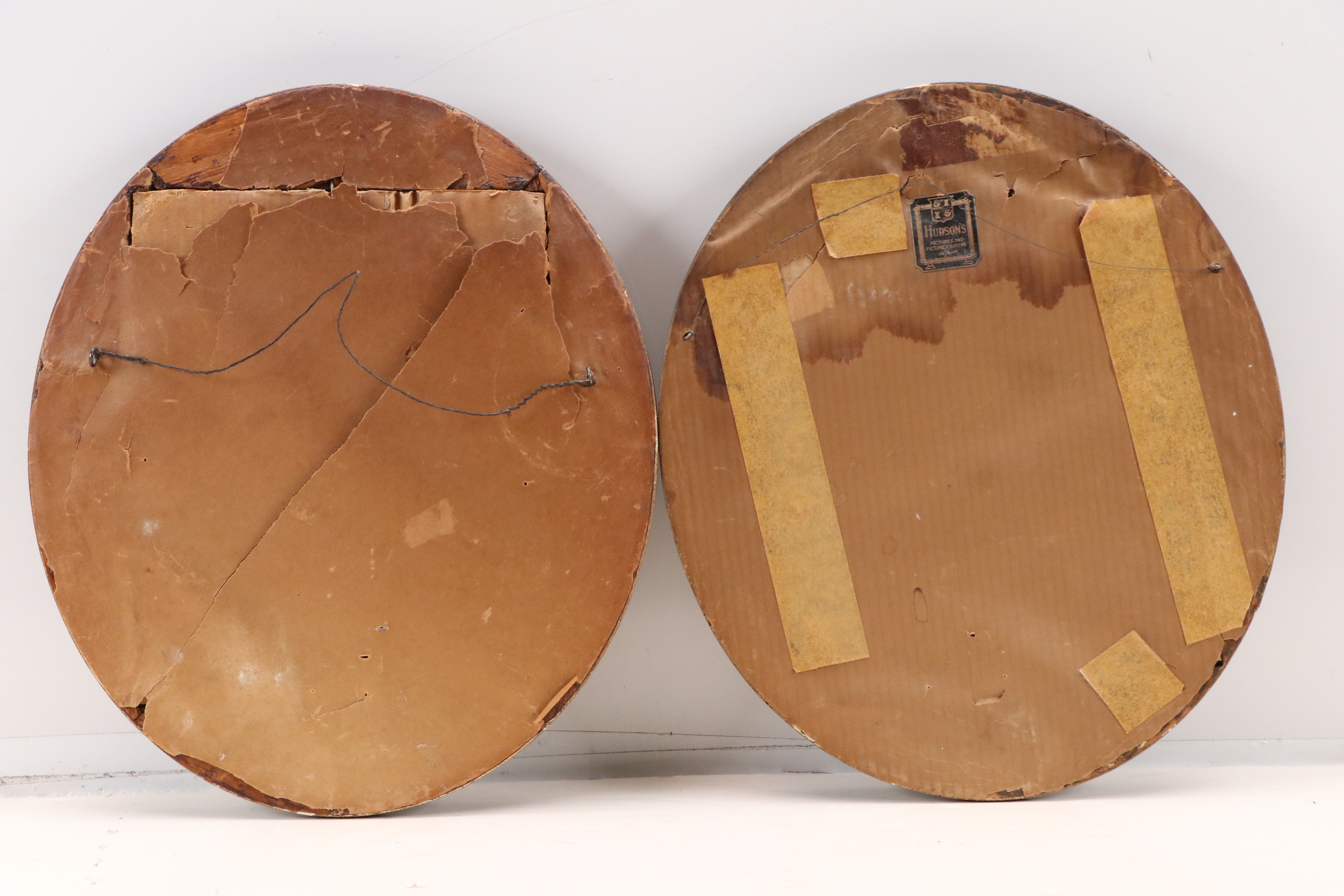 Gouache Painting and Silver Gelatin Photograph Portraits of Gentlemen