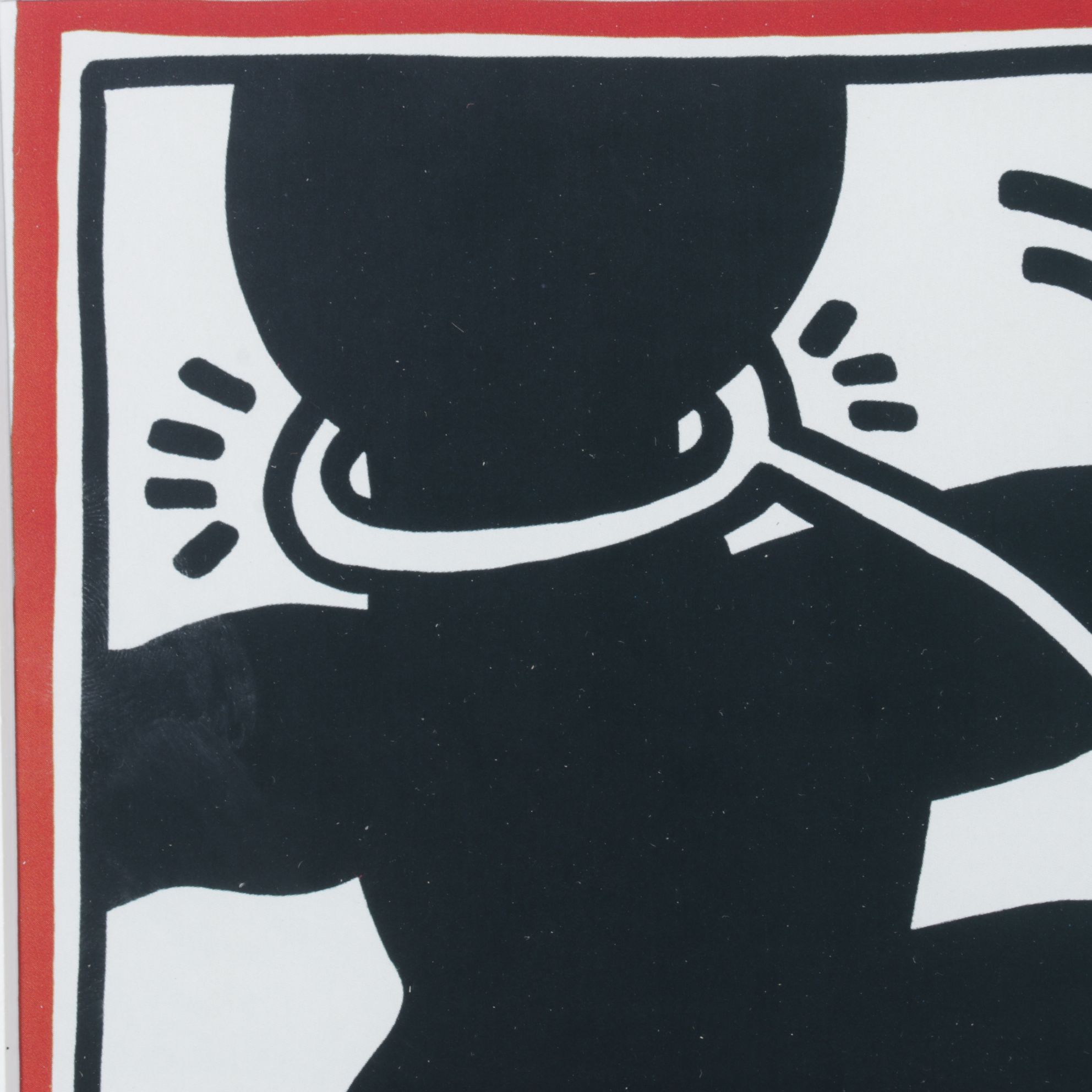 Offset Lithograph "Free South Africa" After Keith Haring, 1985