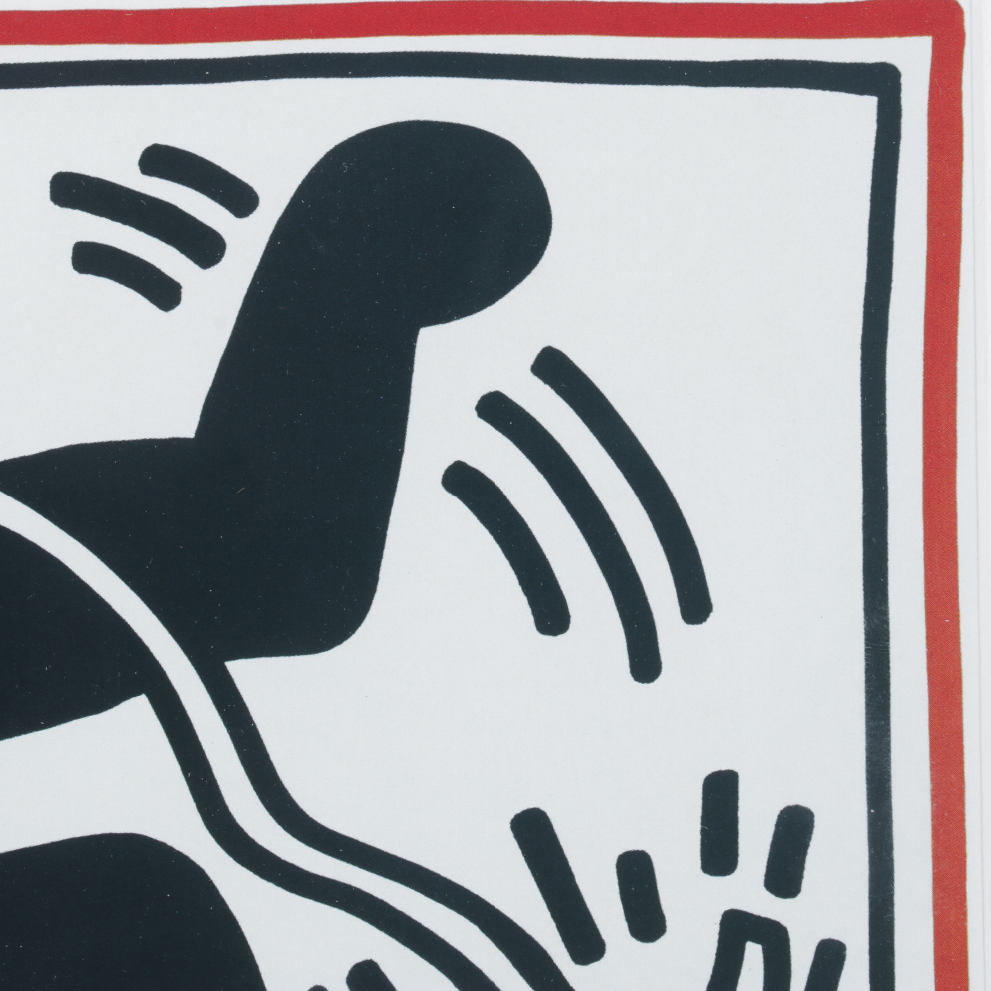 Offset Lithograph "Free South Africa" After Keith Haring, 1985