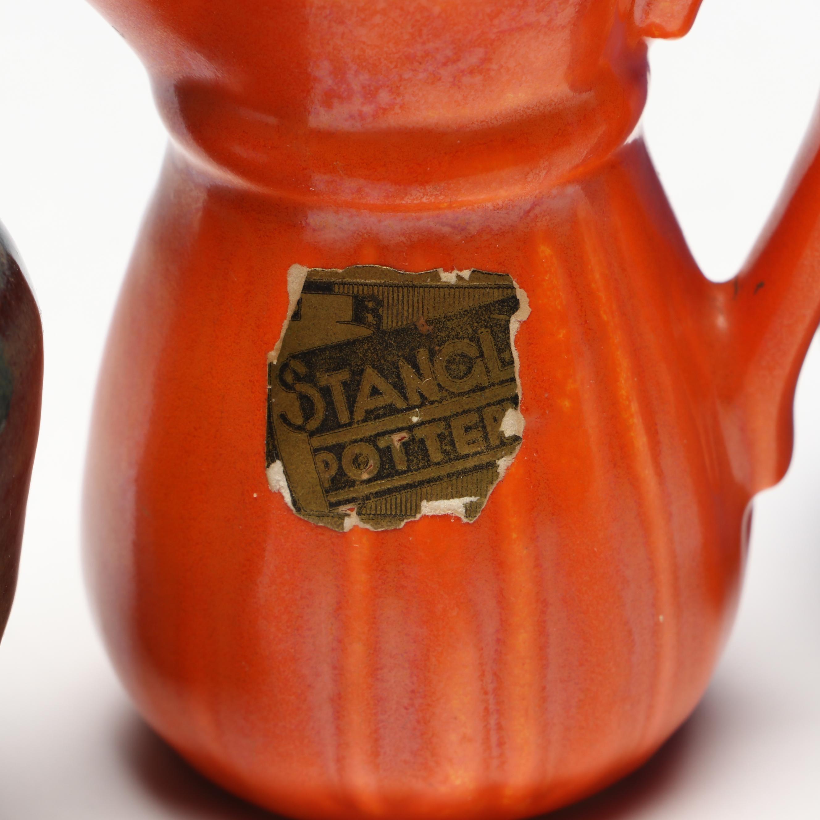 Miniature Ceramic Vases and Pitchers with Pie Bird