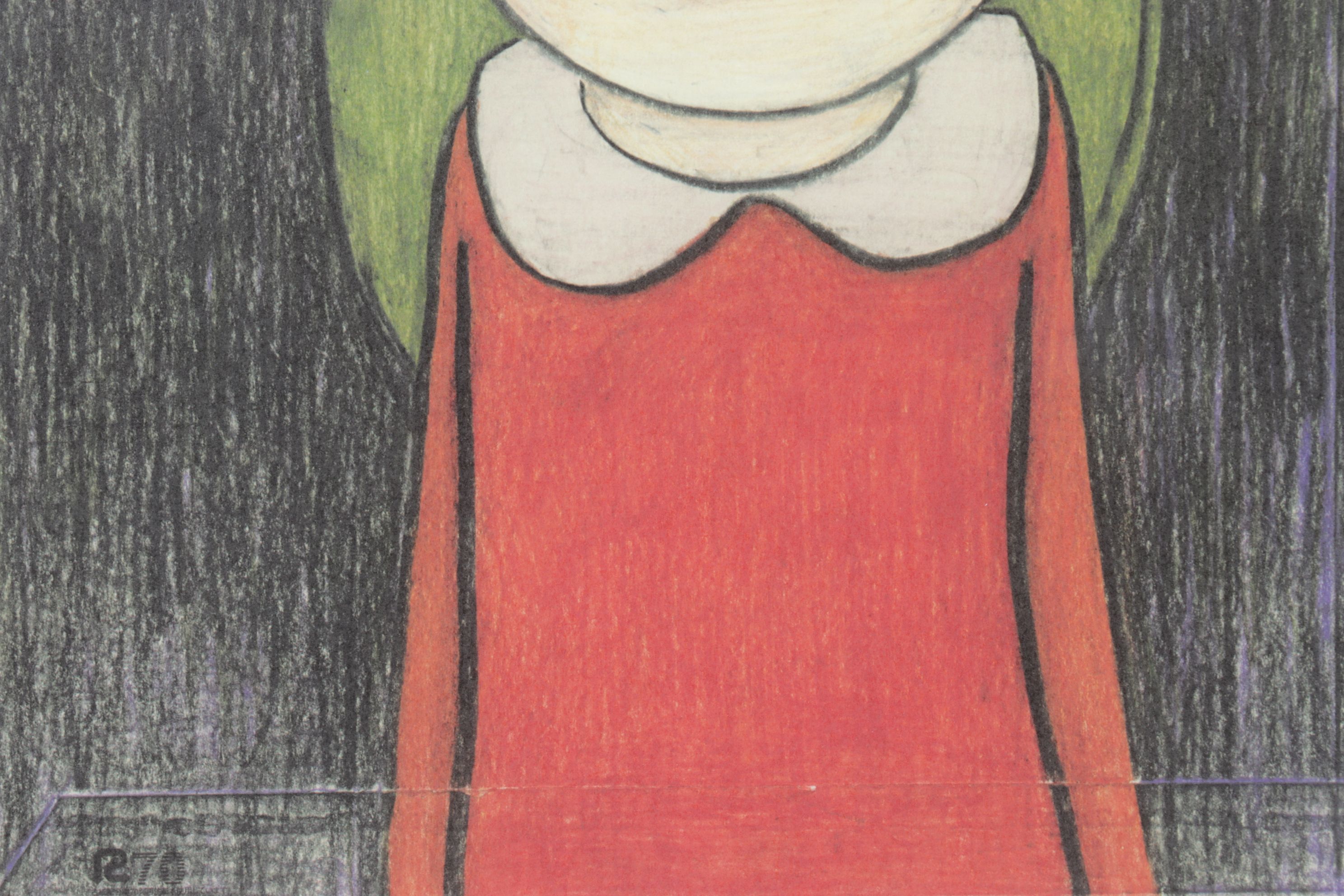 Yoshitomo Nara Offset Lithograph from "Drawing File," 2005