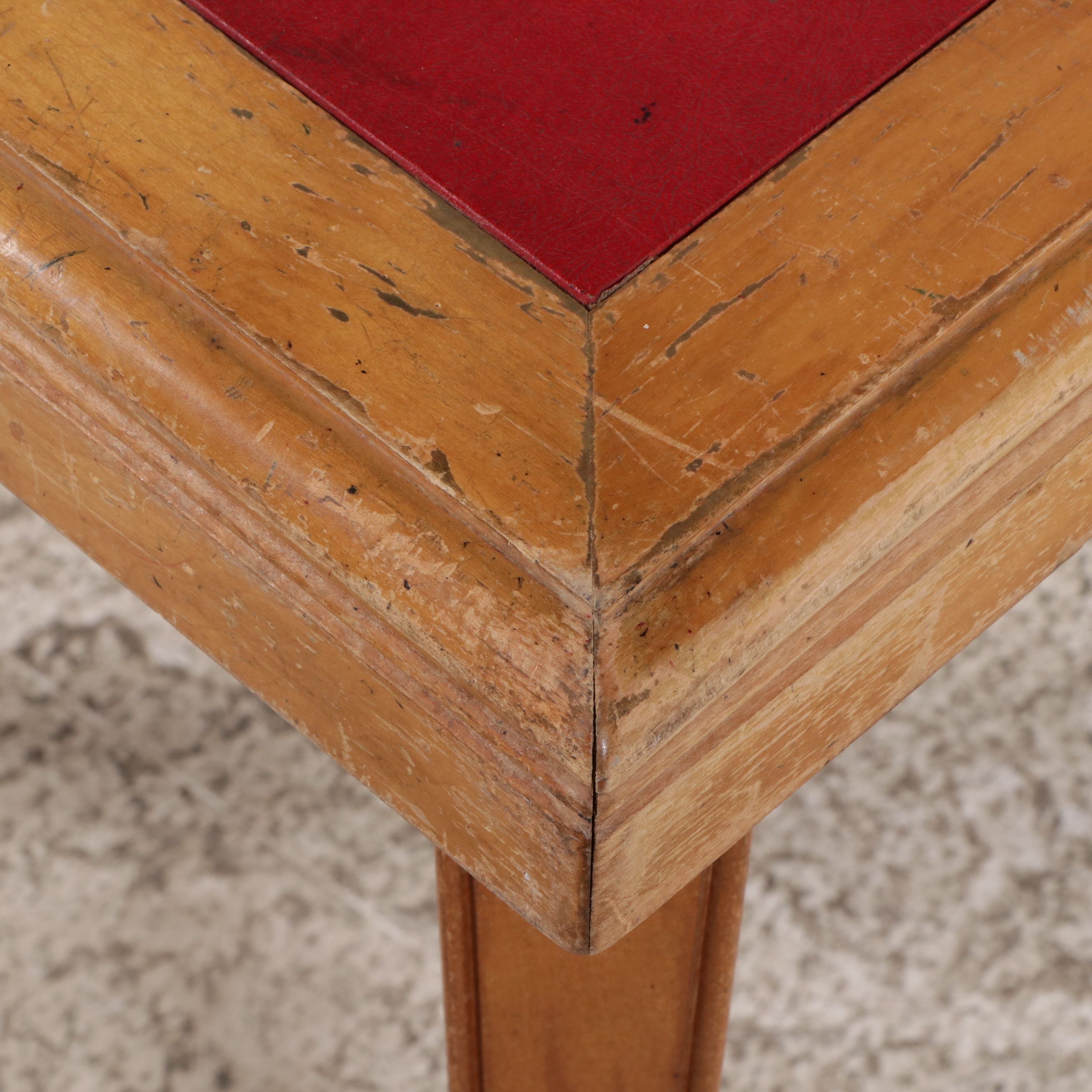 Stakmore Arts & Crafts Style Vinyl and Wood Folding Table and Chairs Set