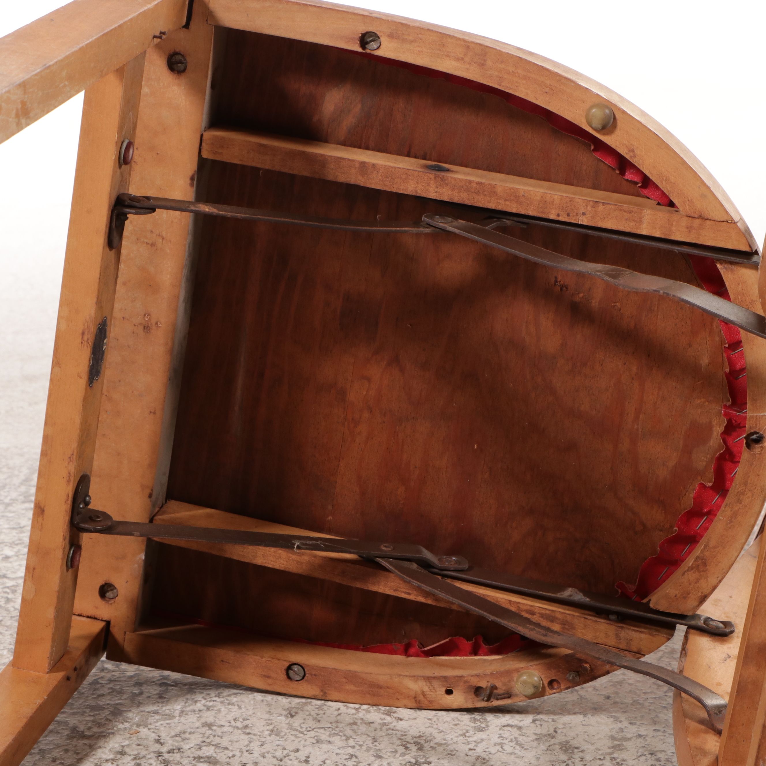 Stakmore Arts & Crafts Style Vinyl and Wood Folding Table and Chairs Set