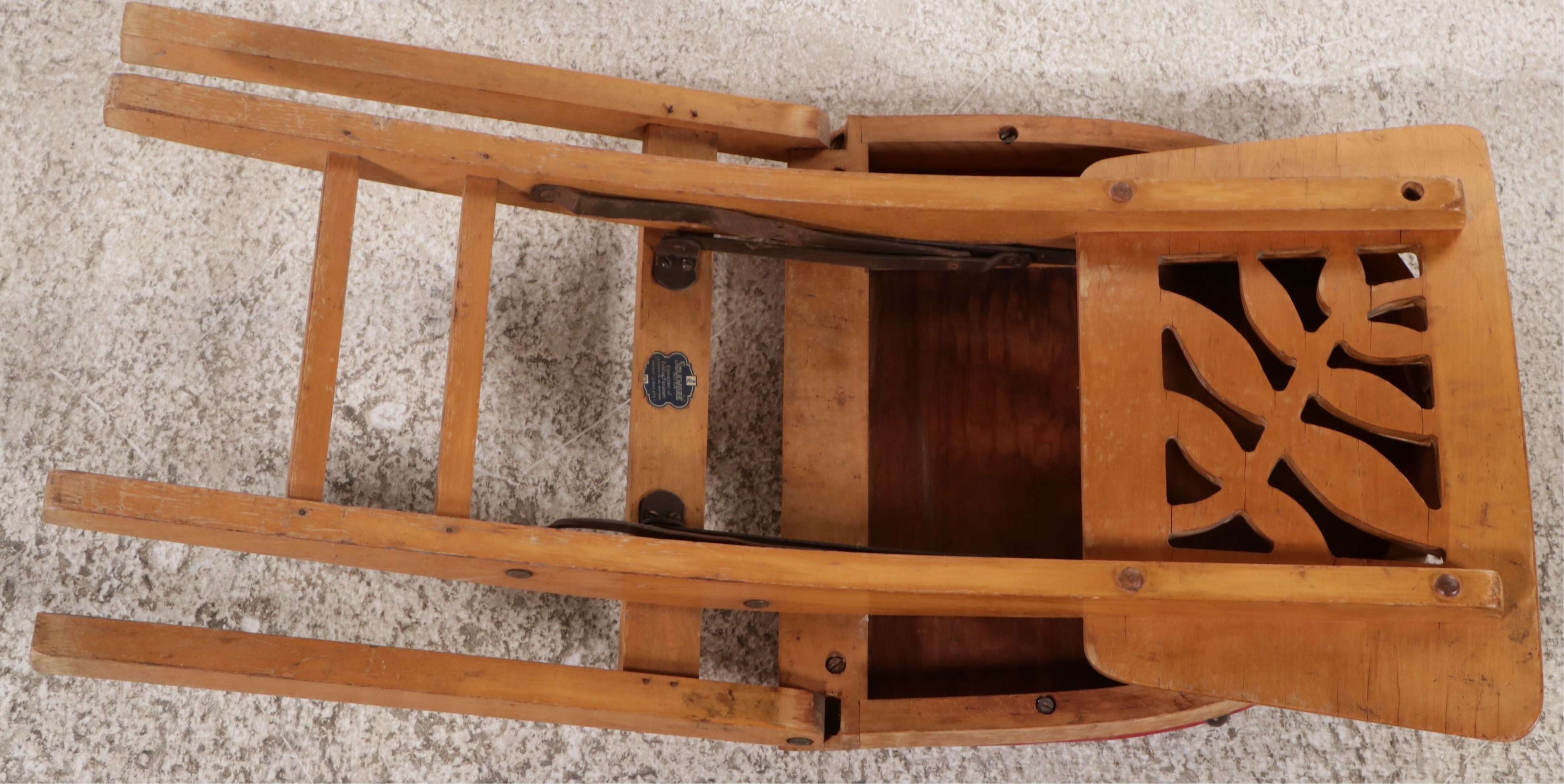 Stakmore Arts & Crafts Style Vinyl and Wood Folding Table and Chairs Set