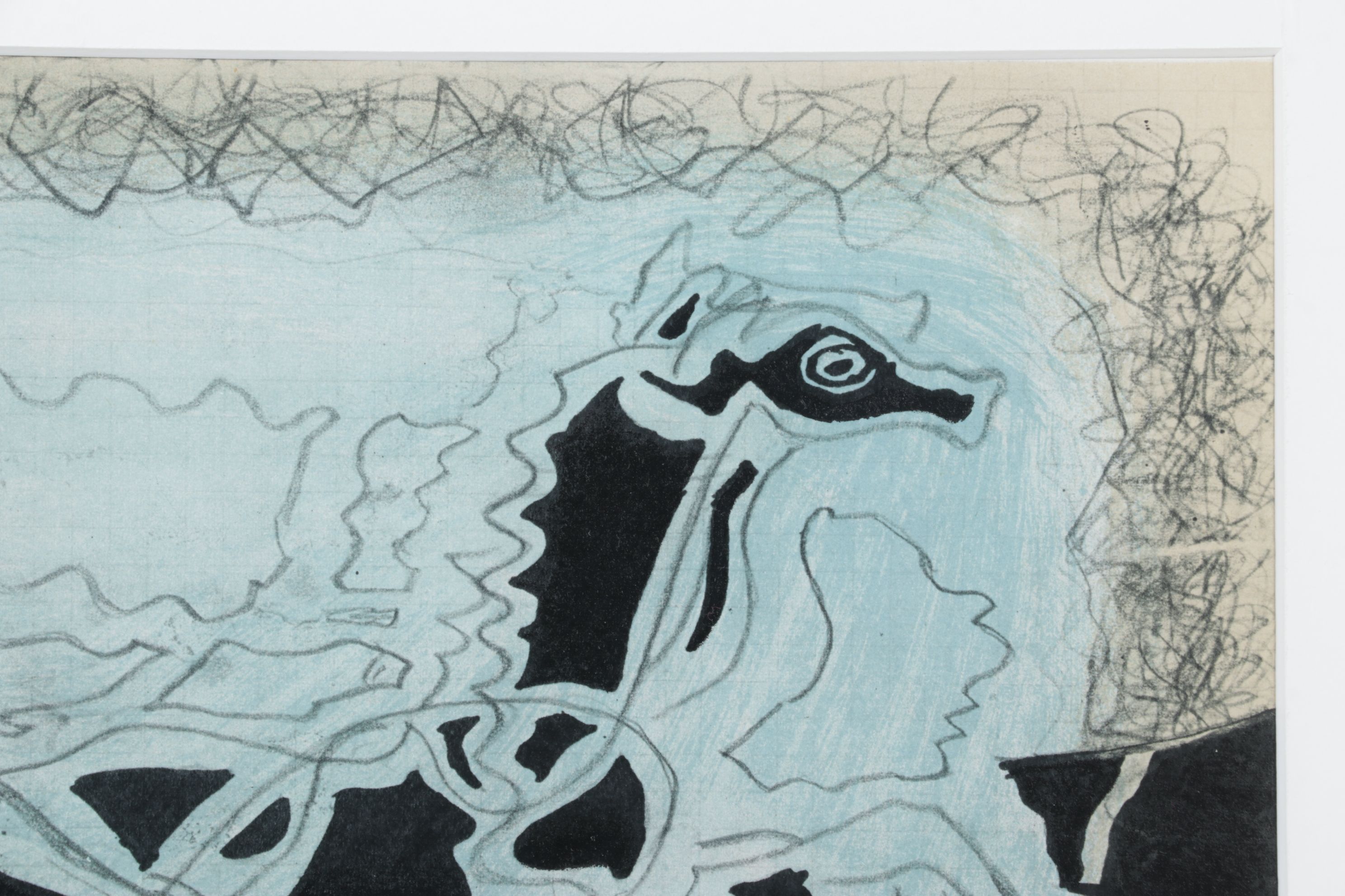 Lithograph After Georges Braque "The Blue Chariot," 1955