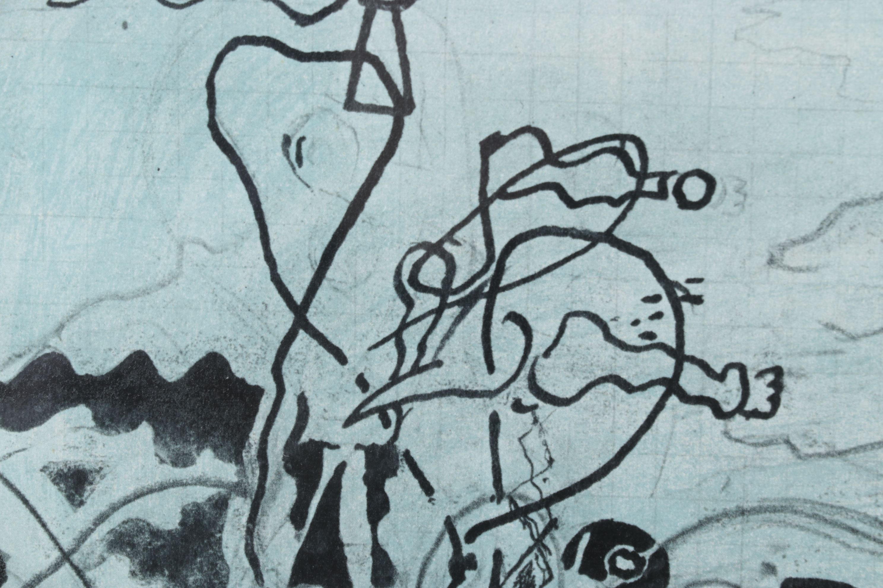 Lithograph After Georges Braque "The Blue Chariot," 1955