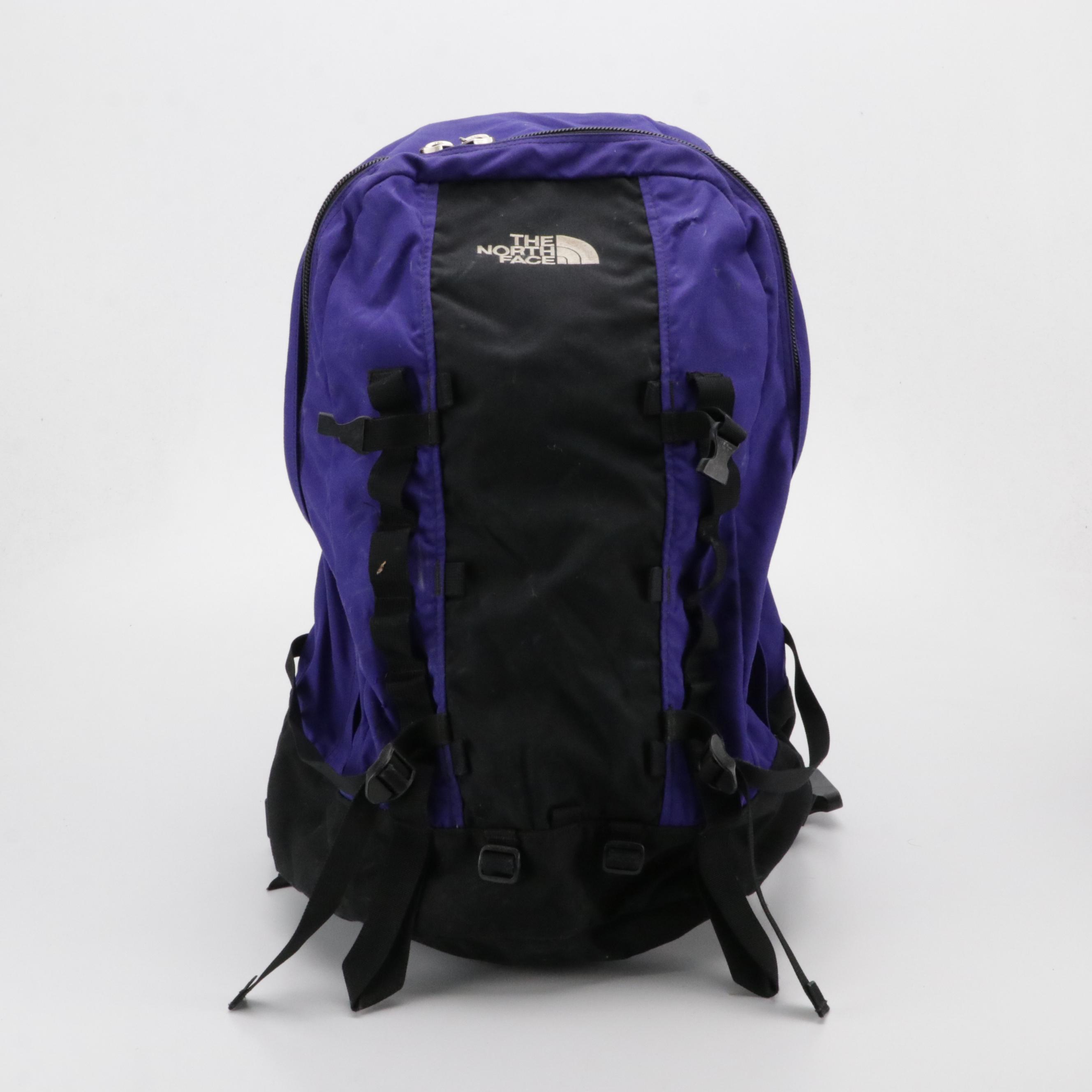 Kipling Black Nylon Flap Backpack, The North Face Violet Hiking Backpack