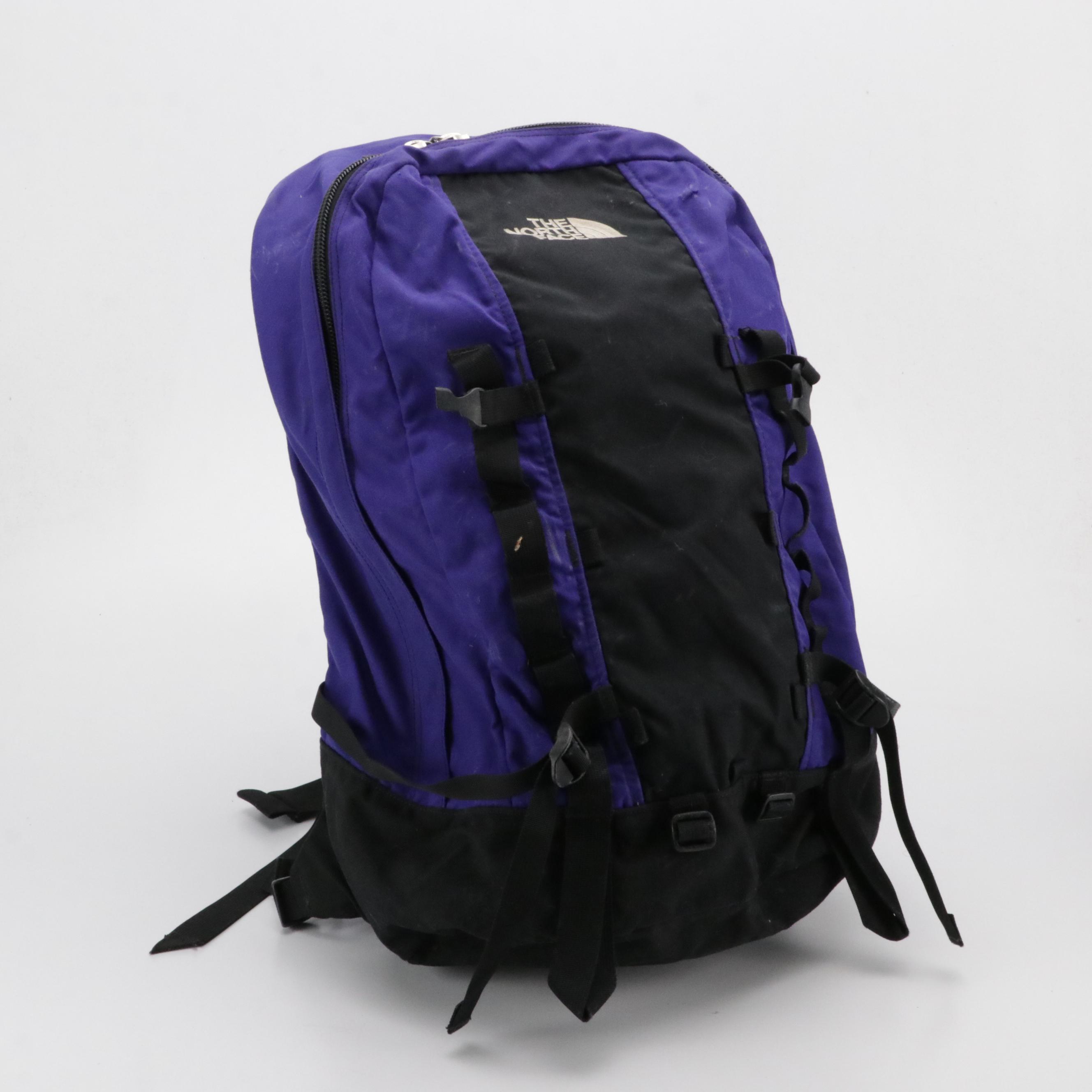Kipling Black Nylon Flap Backpack, The North Face Violet Hiking Backpack