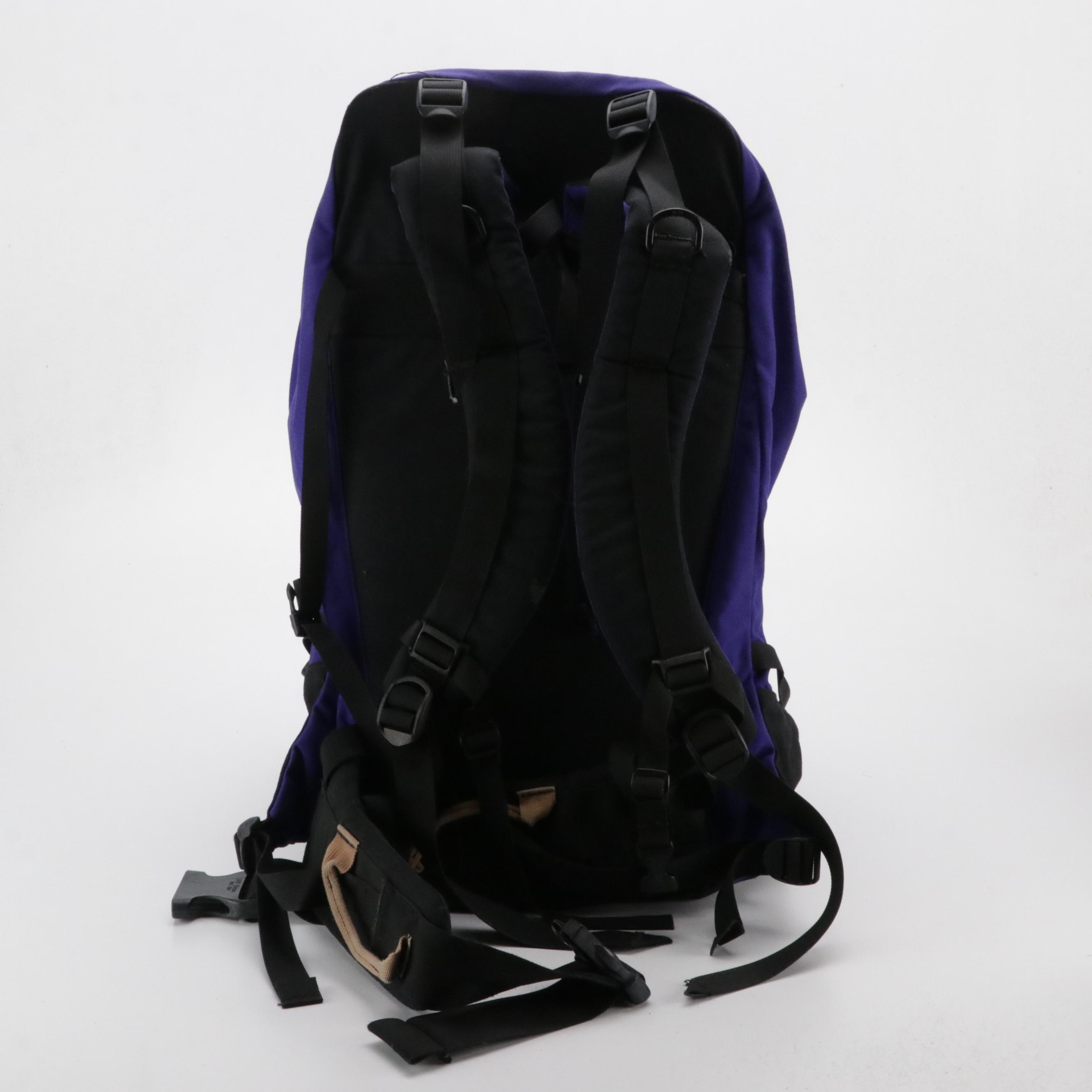 Kipling Black Nylon Flap Backpack, The North Face Violet Hiking Backpack
