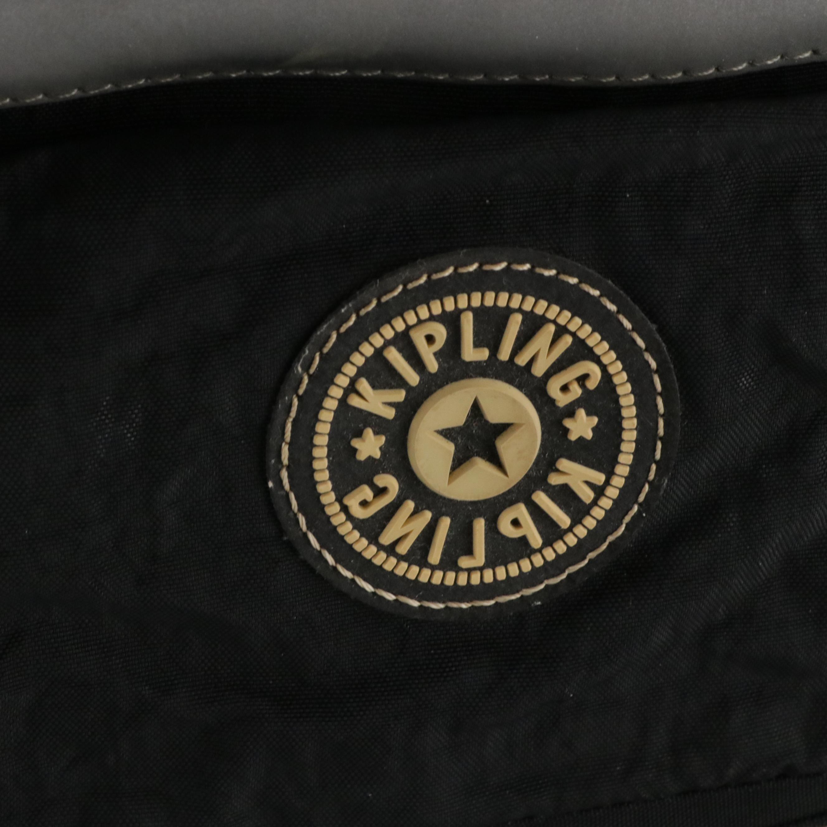 Kipling Black Nylon Flap Backpack, The North Face Violet Hiking Backpack