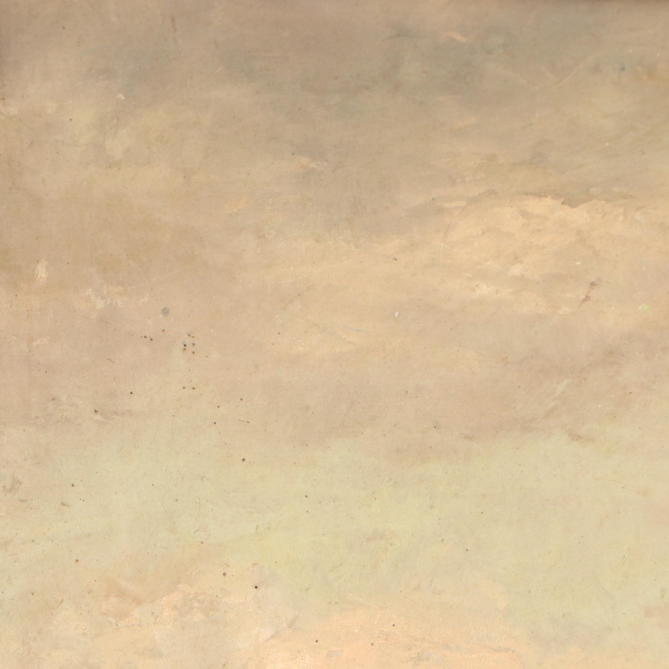 Josef Schilhabel Painting Farmhouse with Windmill, Early to Mid-20th Century