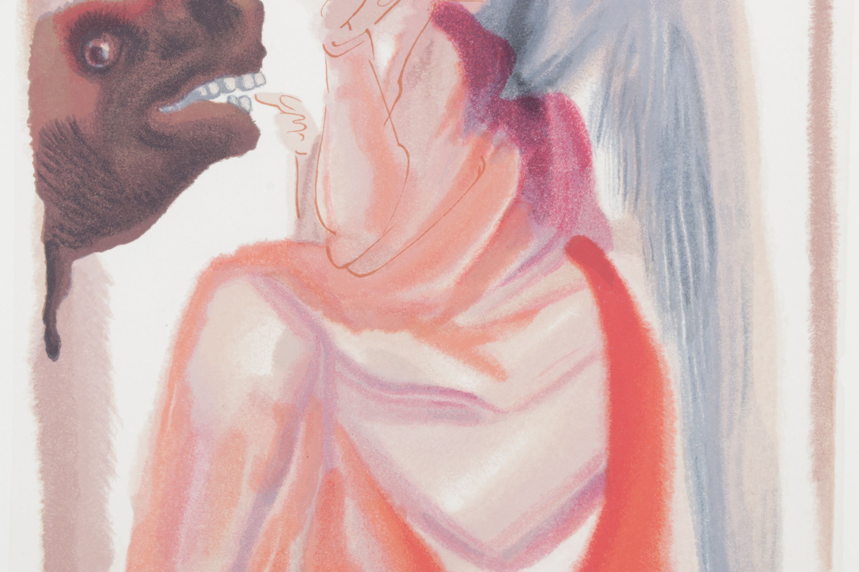 Salvador Dalí Wood Engraving "Le ciel de Mercure"