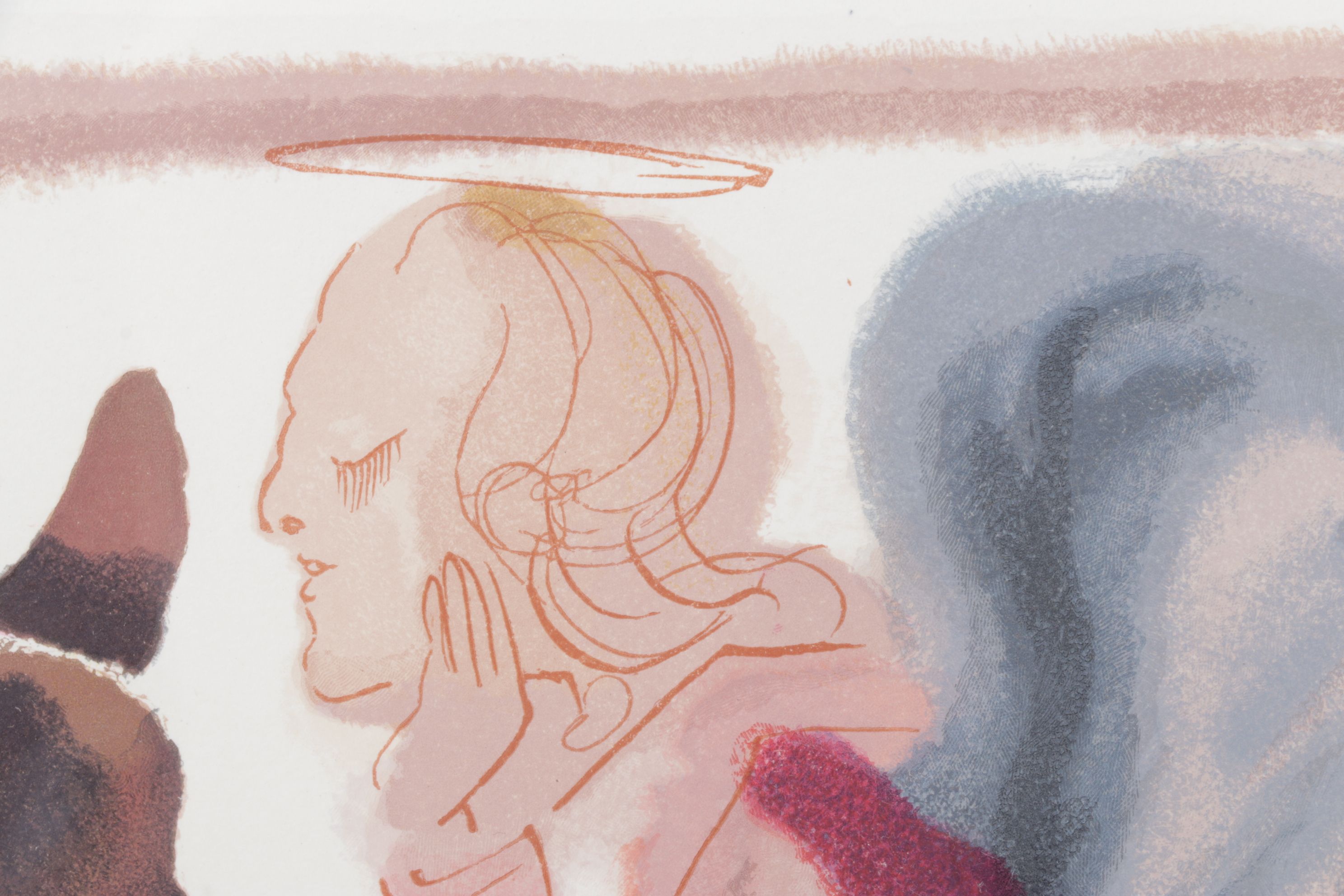 Salvador Dalí Wood Engraving "Le ciel de Mercure"