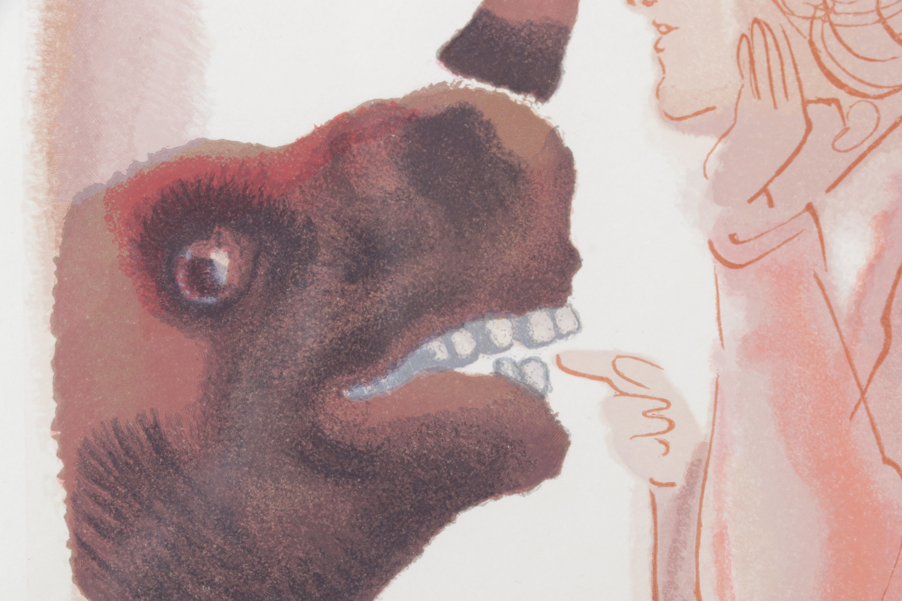 Salvador Dalí Wood Engraving "Le ciel de Mercure"