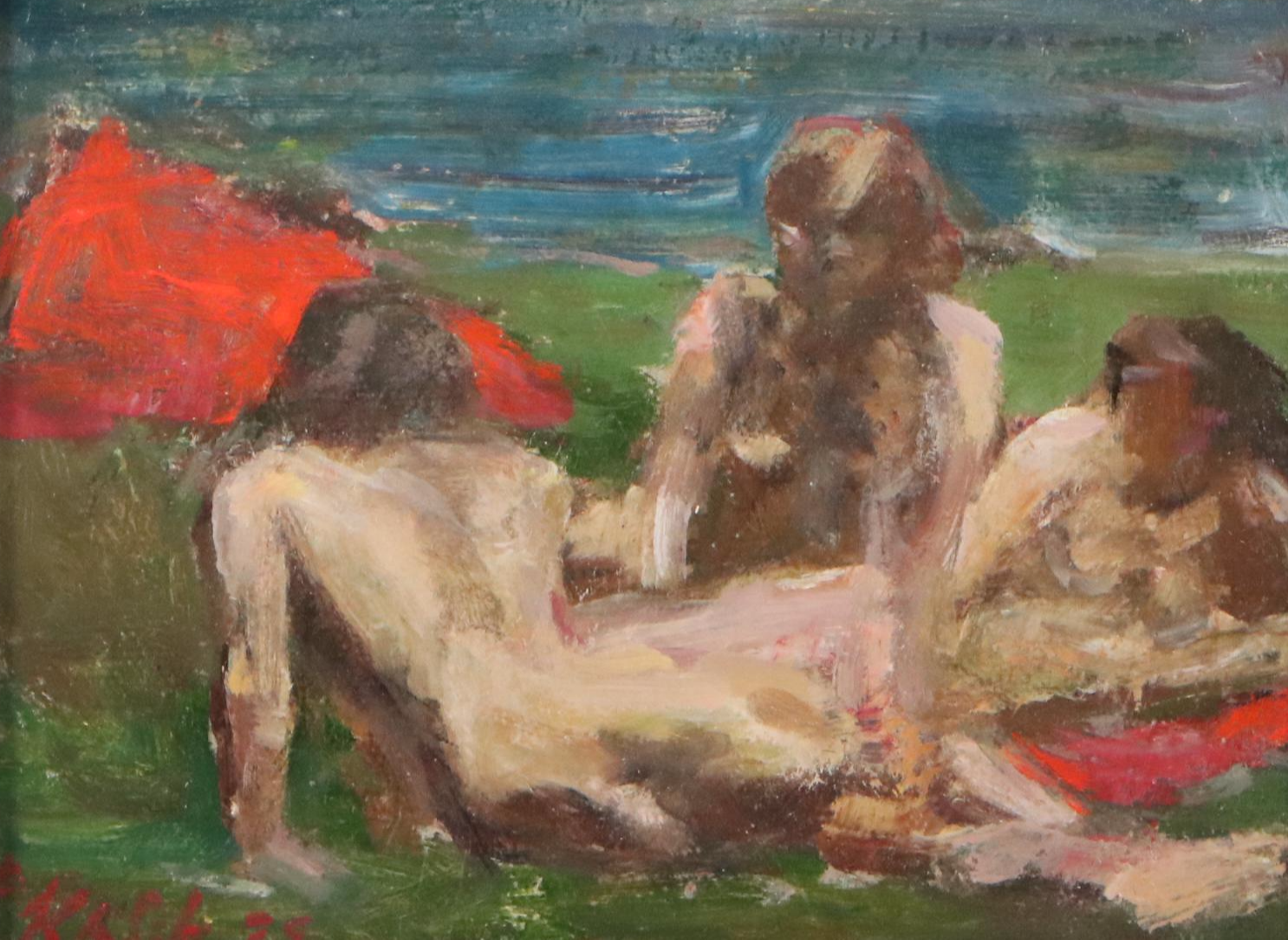 Kevin Kasik Oil Painting "Water Rescue," 2025