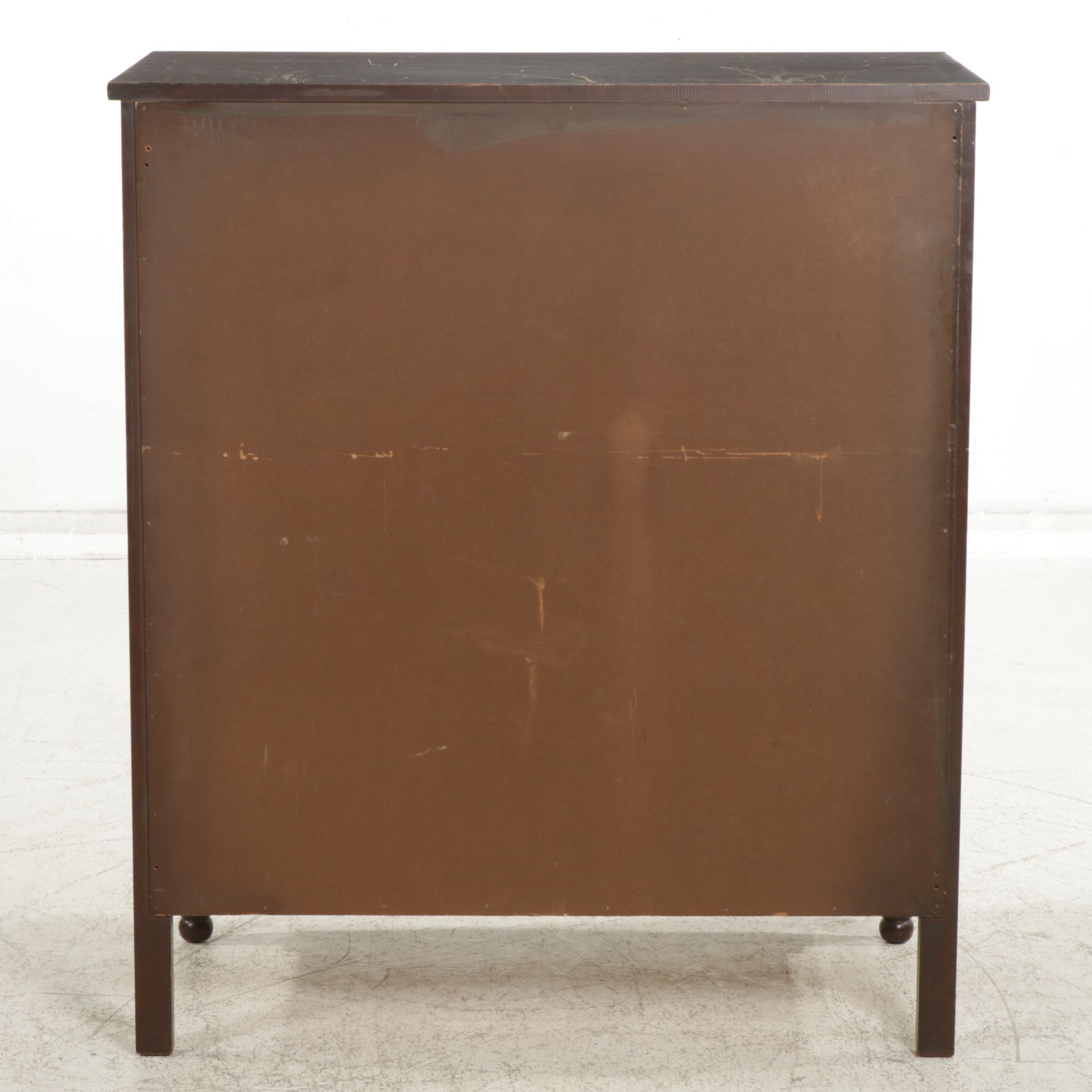 Jenny Lind Style Mahogany Chest of Drawers, Late 19th Century