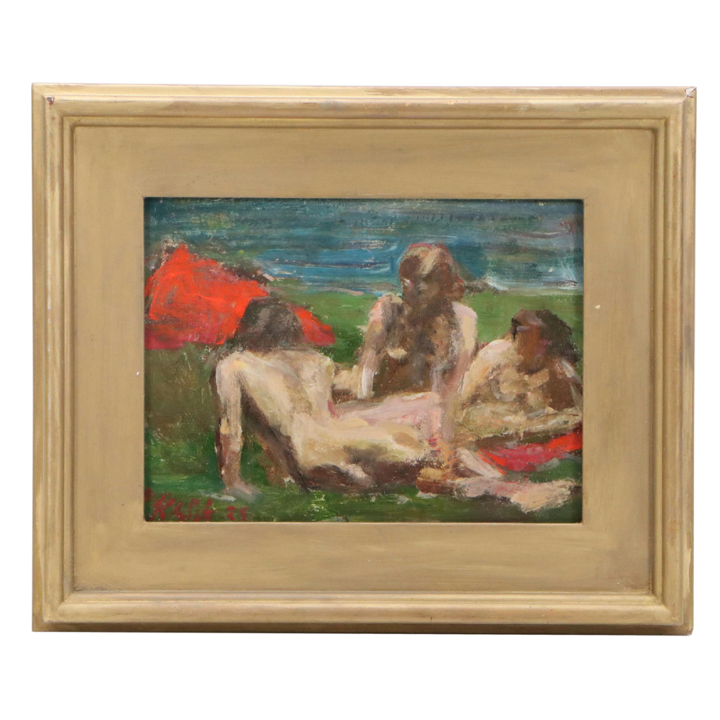 Kevin Kasik Oil Painting "Water Rescue," 2025