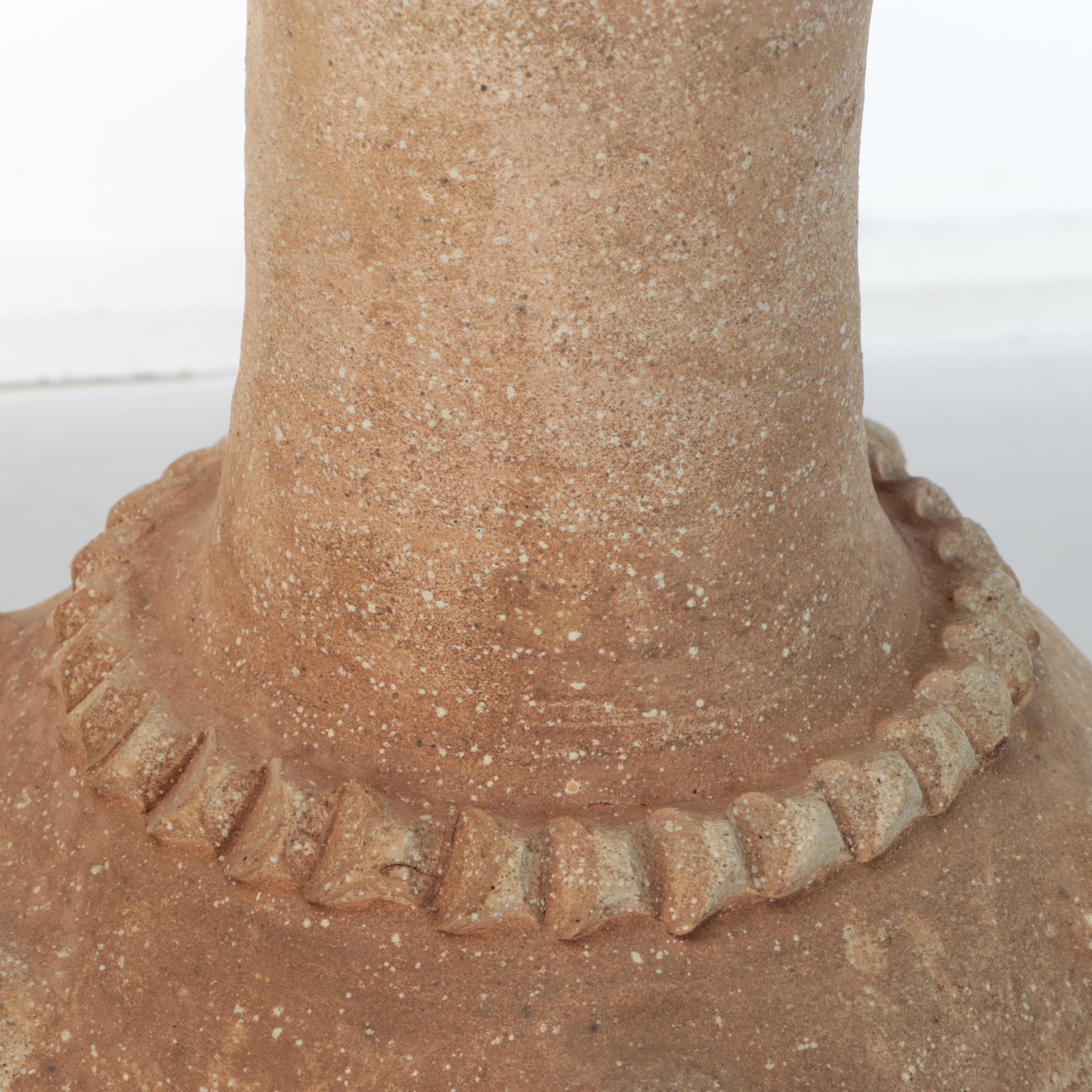 Moroccan Tamegroute Ceramic Floor Vase