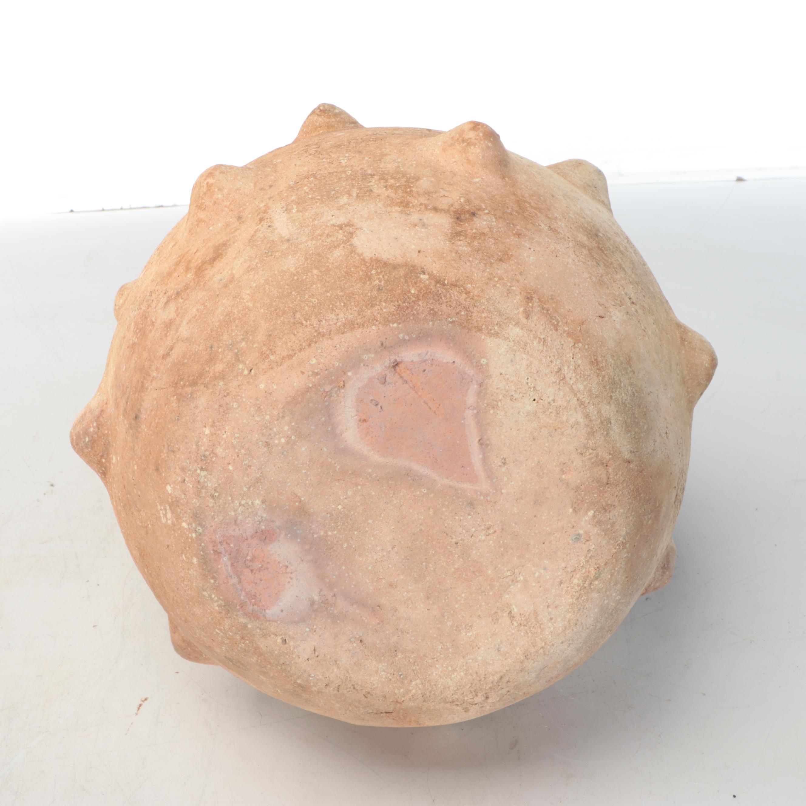 Moroccan Tamegroute Ceramic Floor Vase