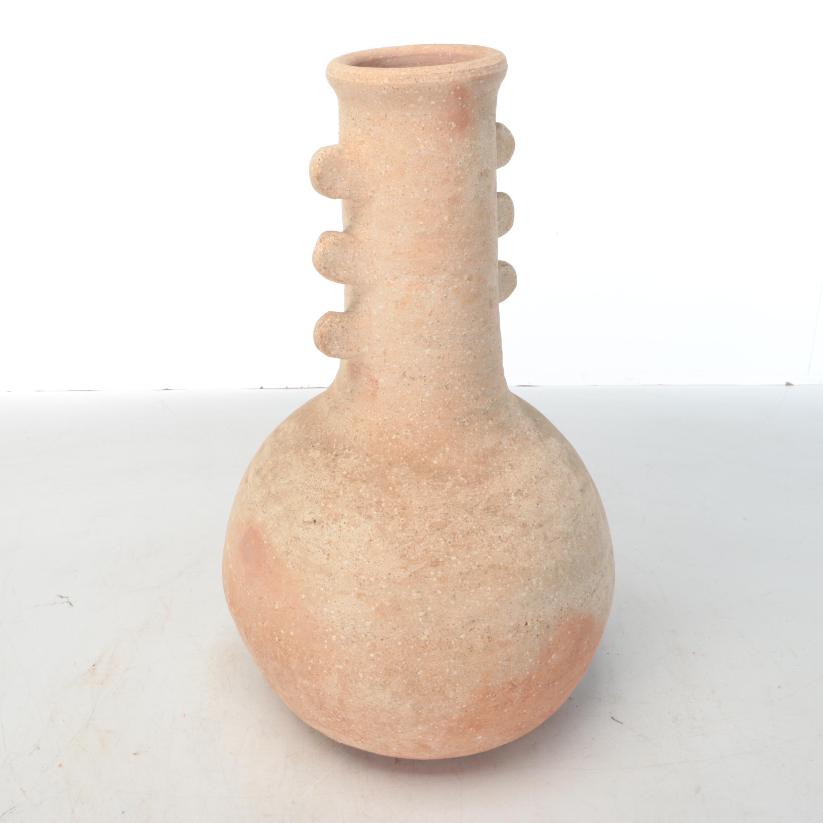 Moroccan Tamegroute Abstract Ceramic Vase