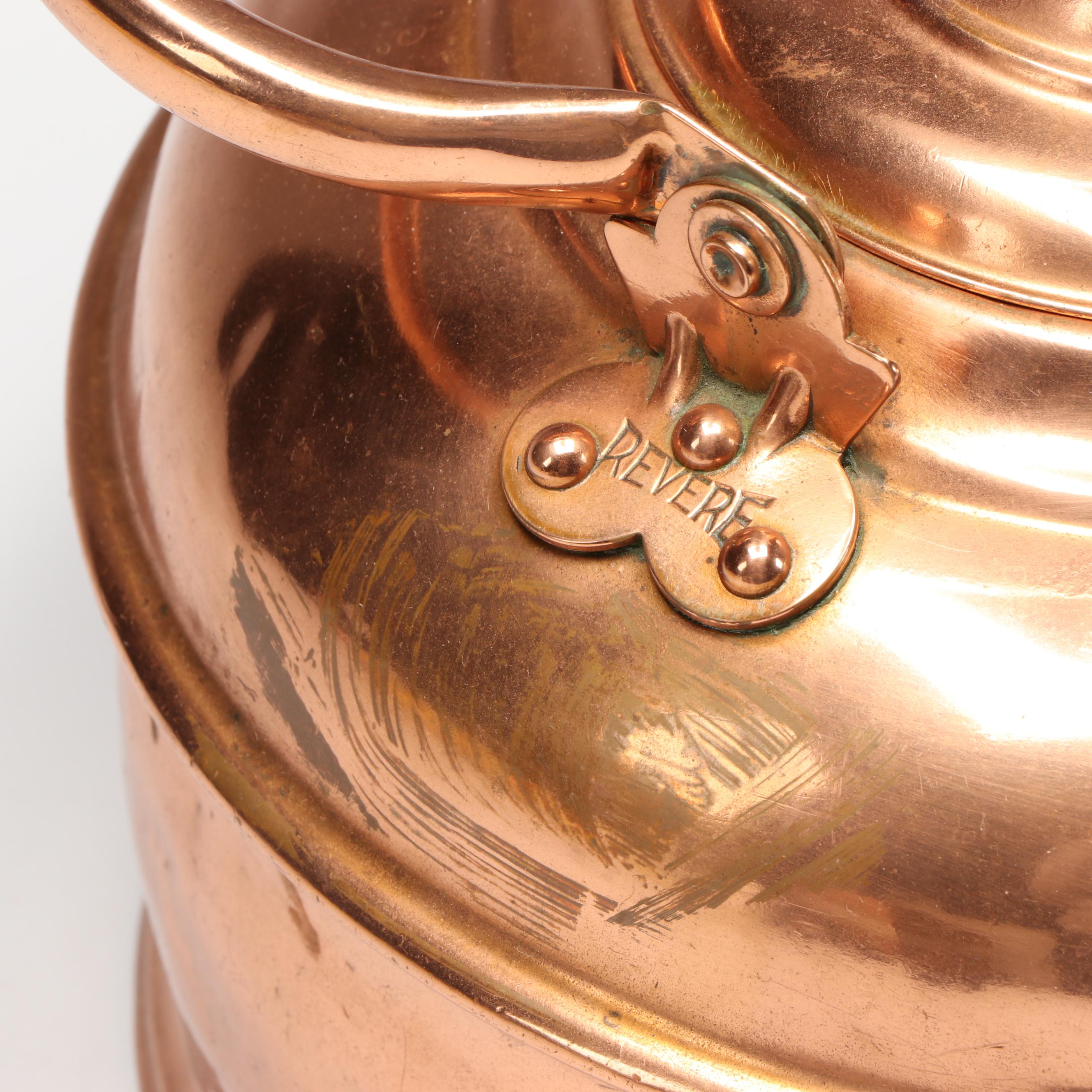 Revere Copper Teapot with Wood Handle