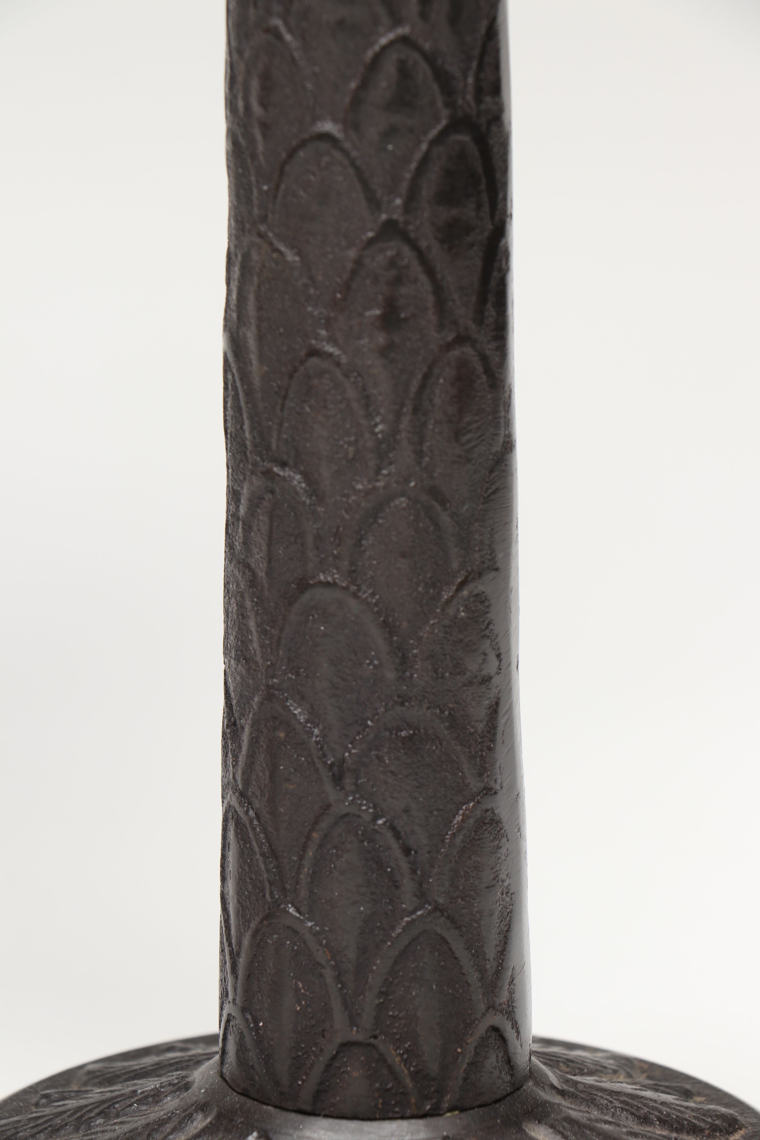 Metal Palm Tree Form Candle Holders