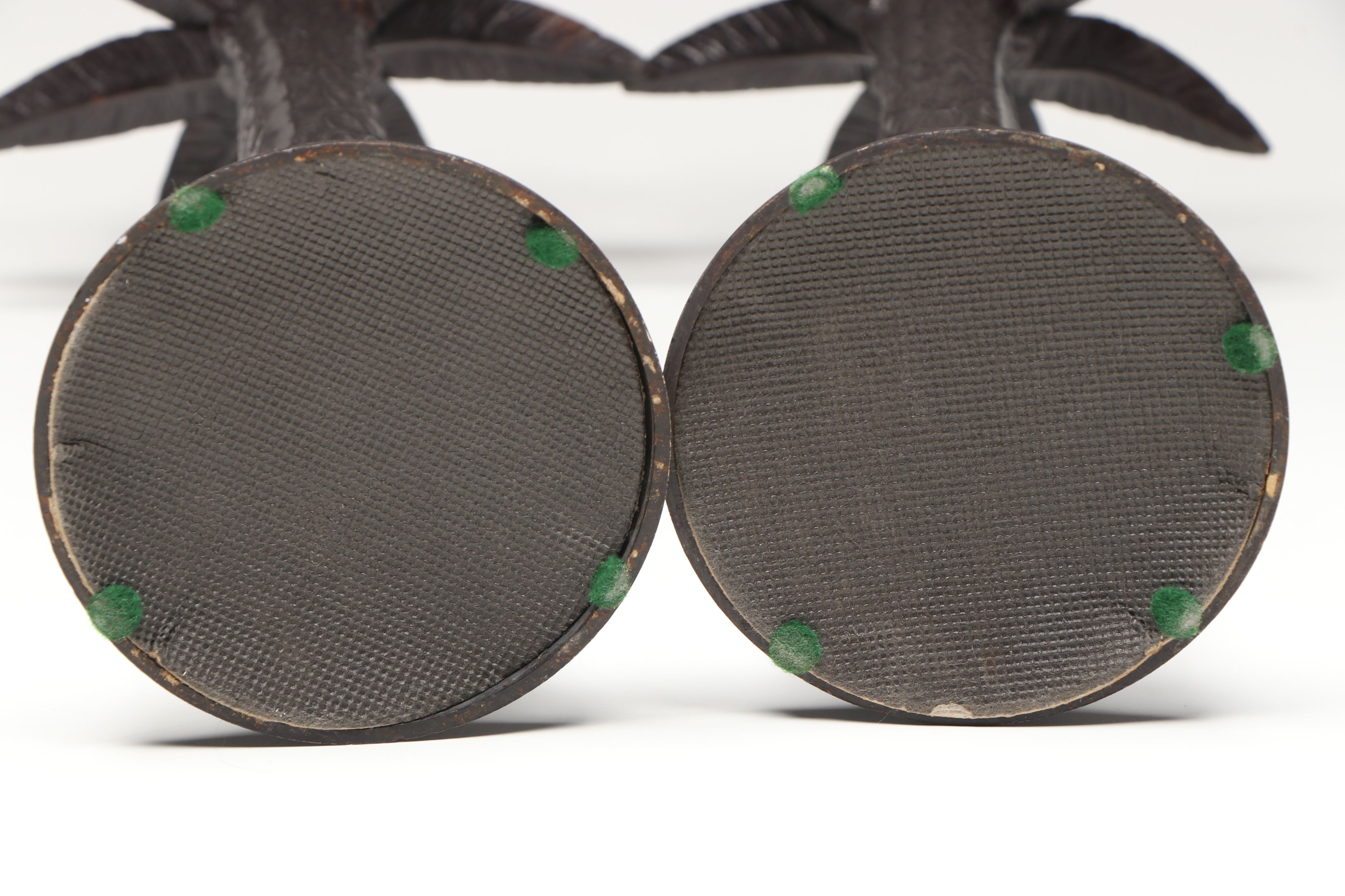 Metal Palm Tree Form Candle Holders