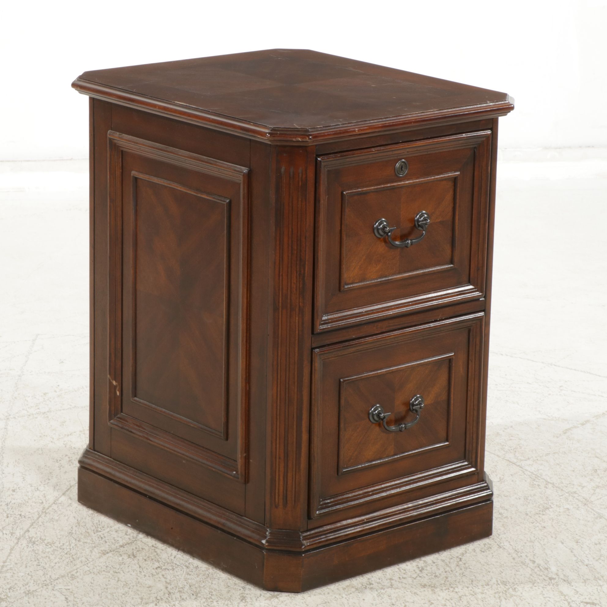 Whalen Mahogany Two-Drawer Filing Cabinet