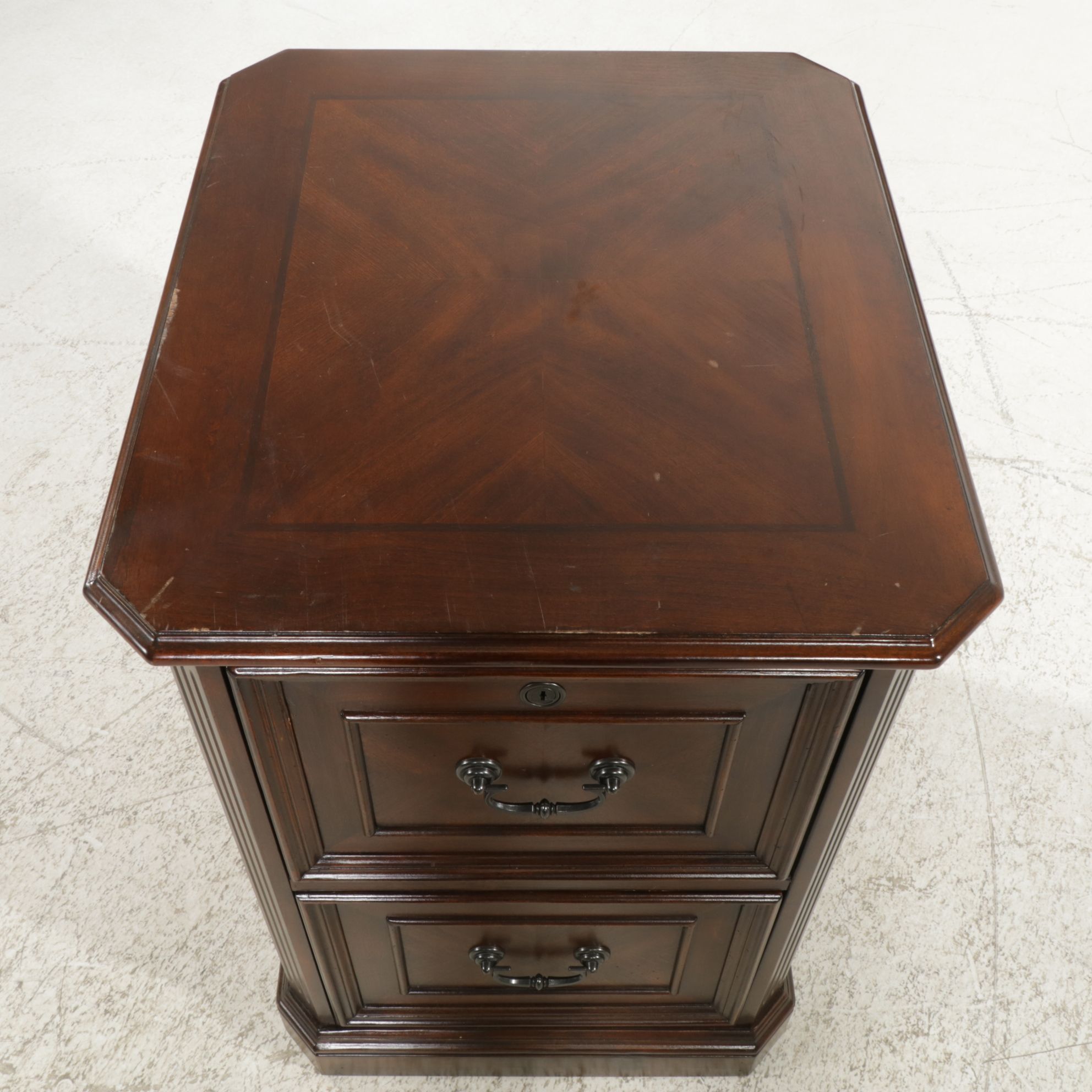 Whalen Mahogany Two-Drawer Filing Cabinet