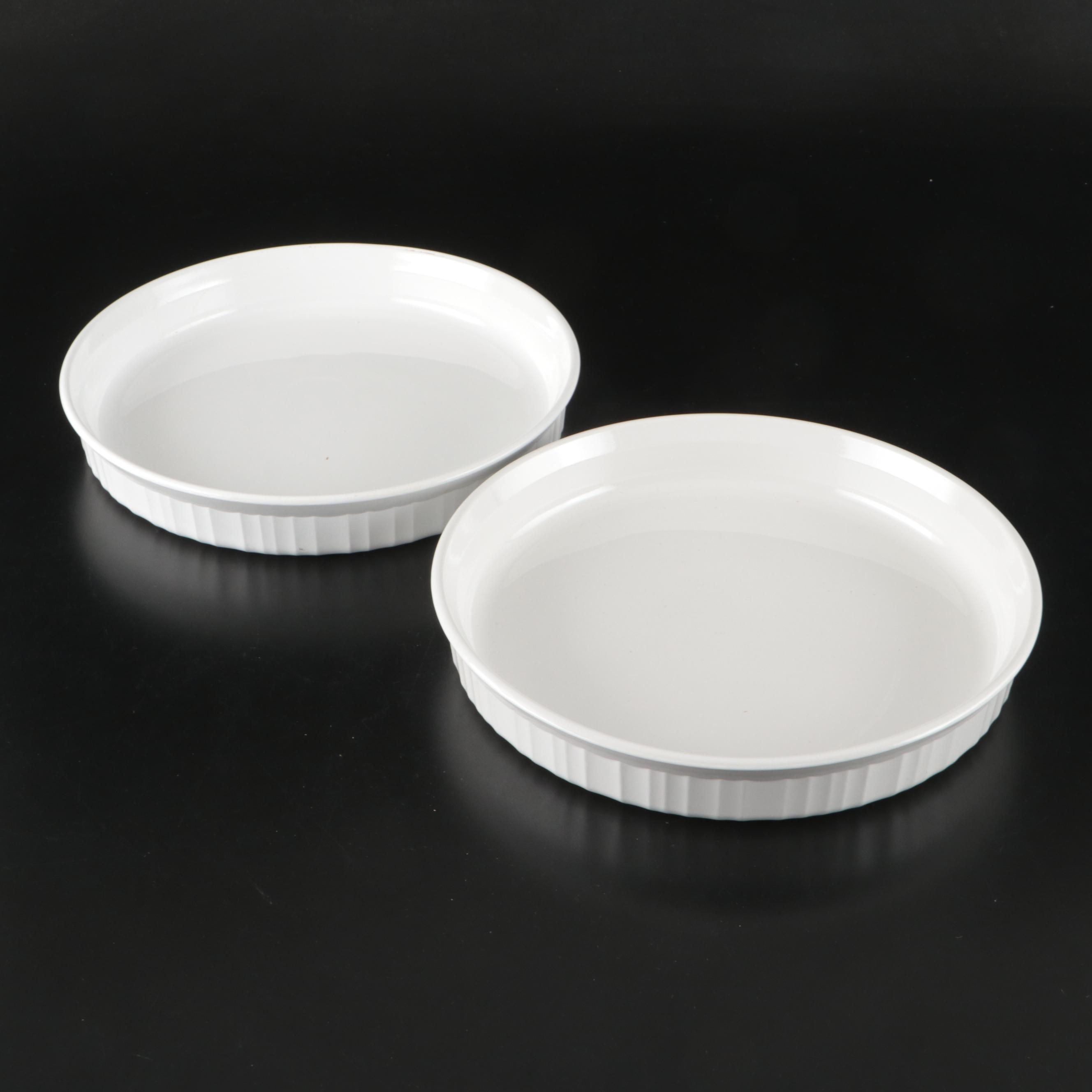 Corning Ware "French White" Ceramic Casseroles and Bakers