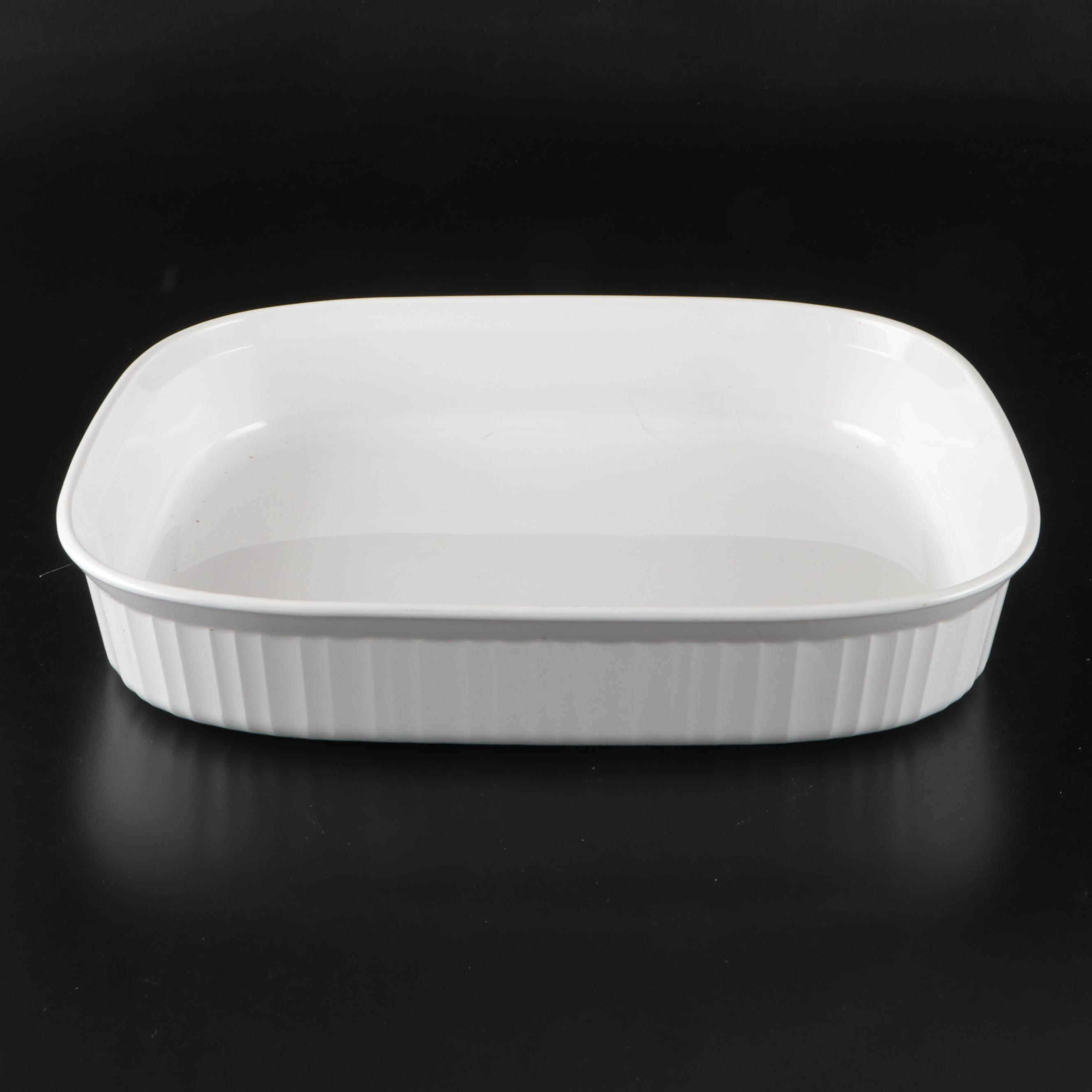 Corning Ware "French White" Ceramic Casseroles and Bakers
