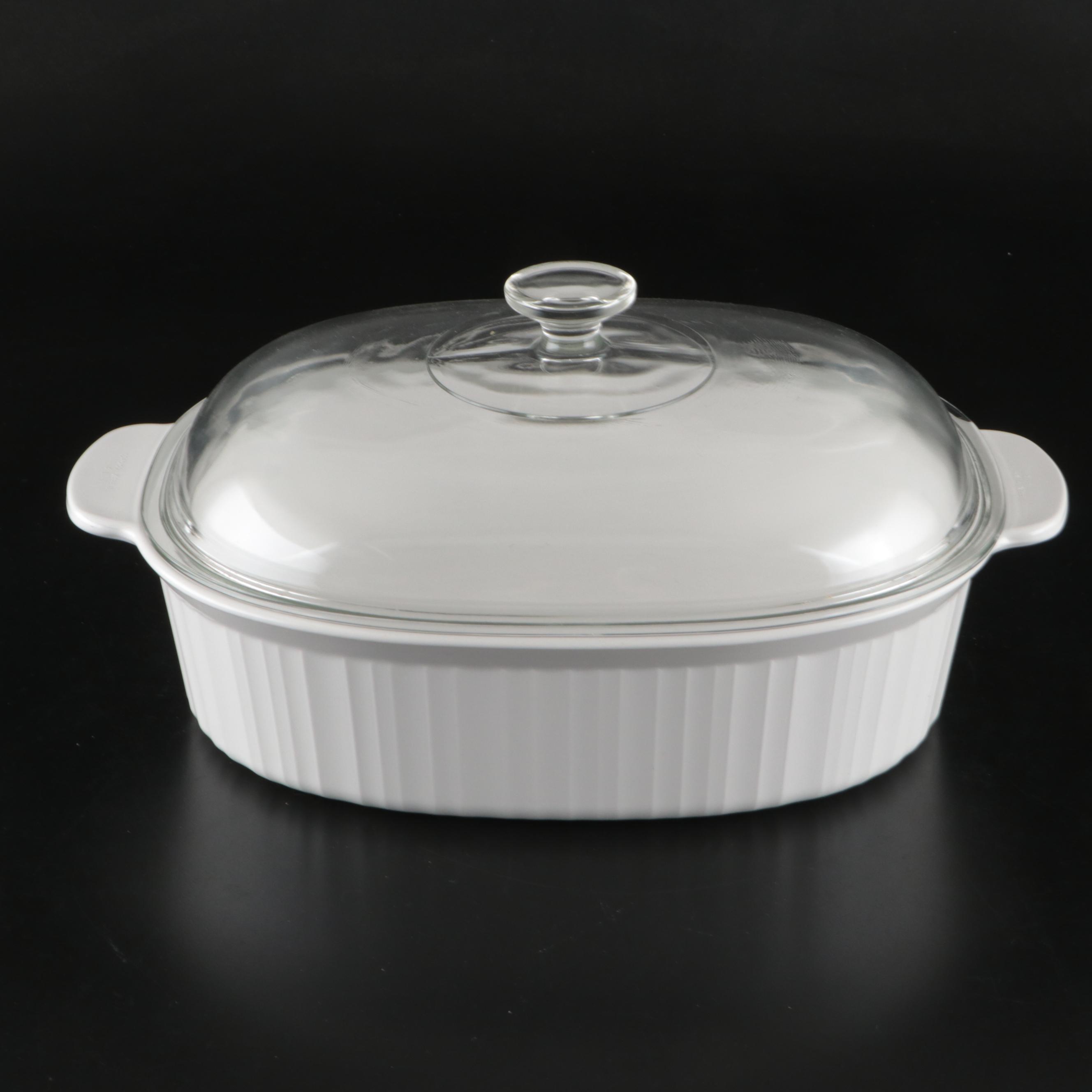 Corning Ware "French White" Ceramic Casseroles and Bakers