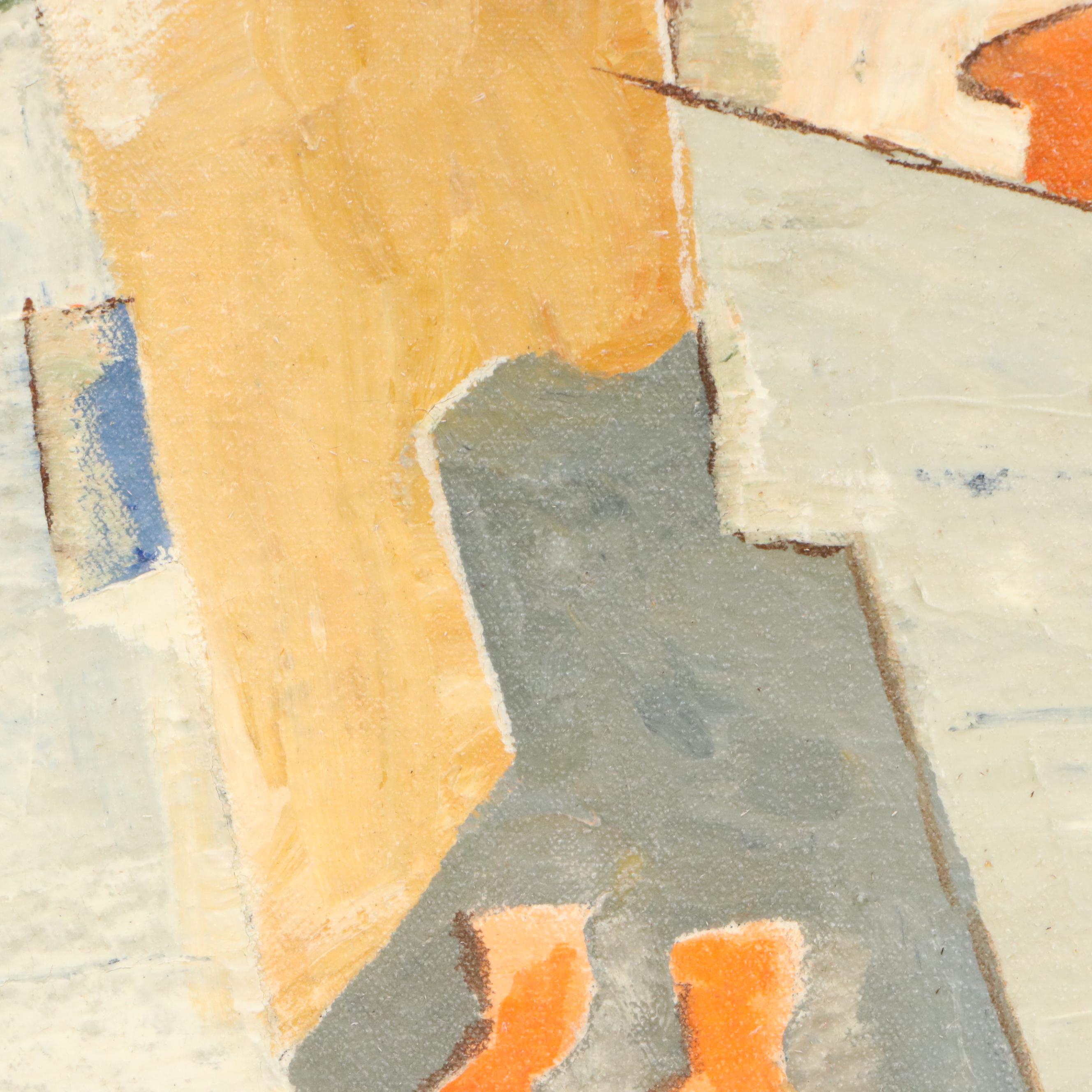 Serguei Novitchkov Oil Painting "Two Soldiers at the Gate," 1989