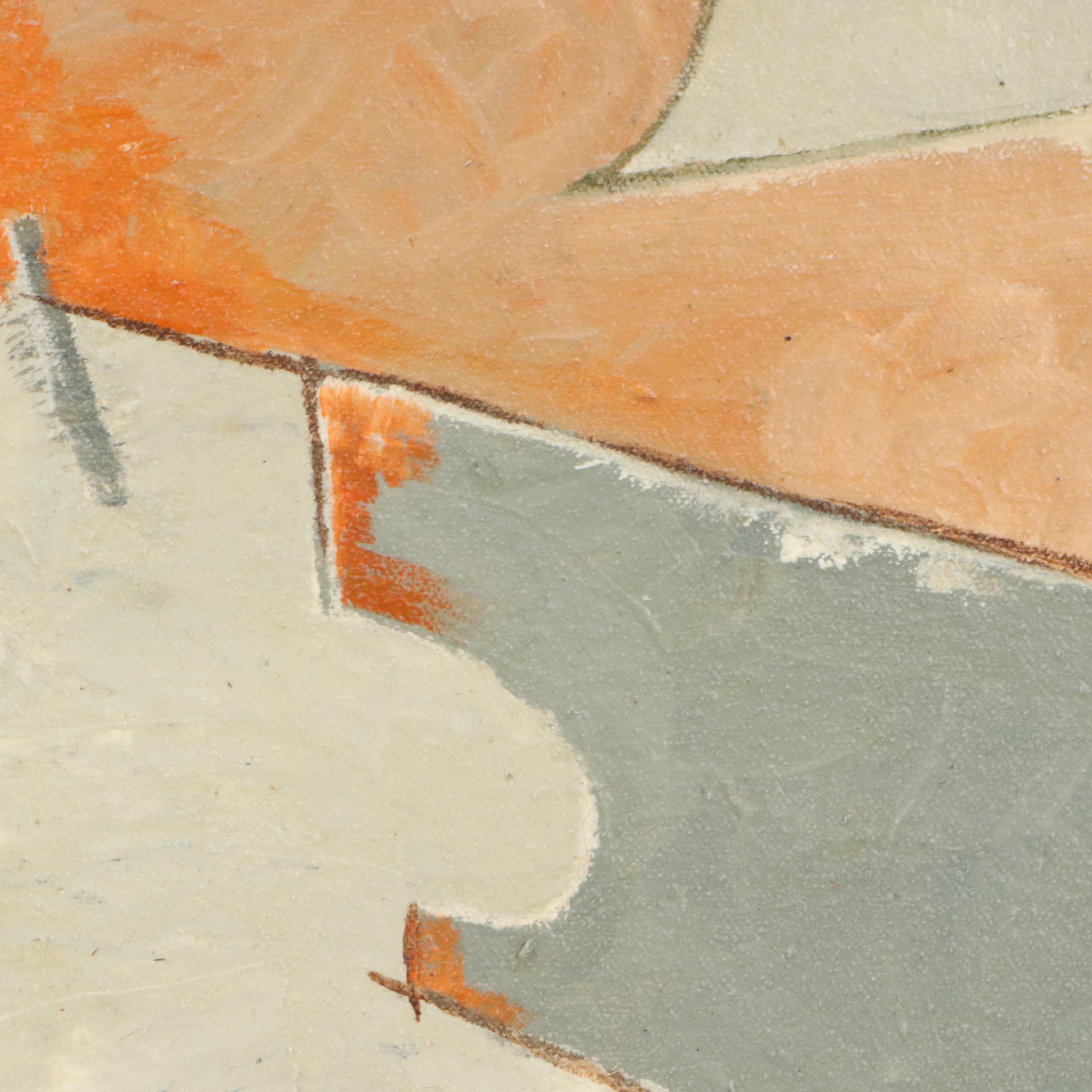 Serguei Novitchkov Oil Painting "Two Soldiers at the Gate," 1989