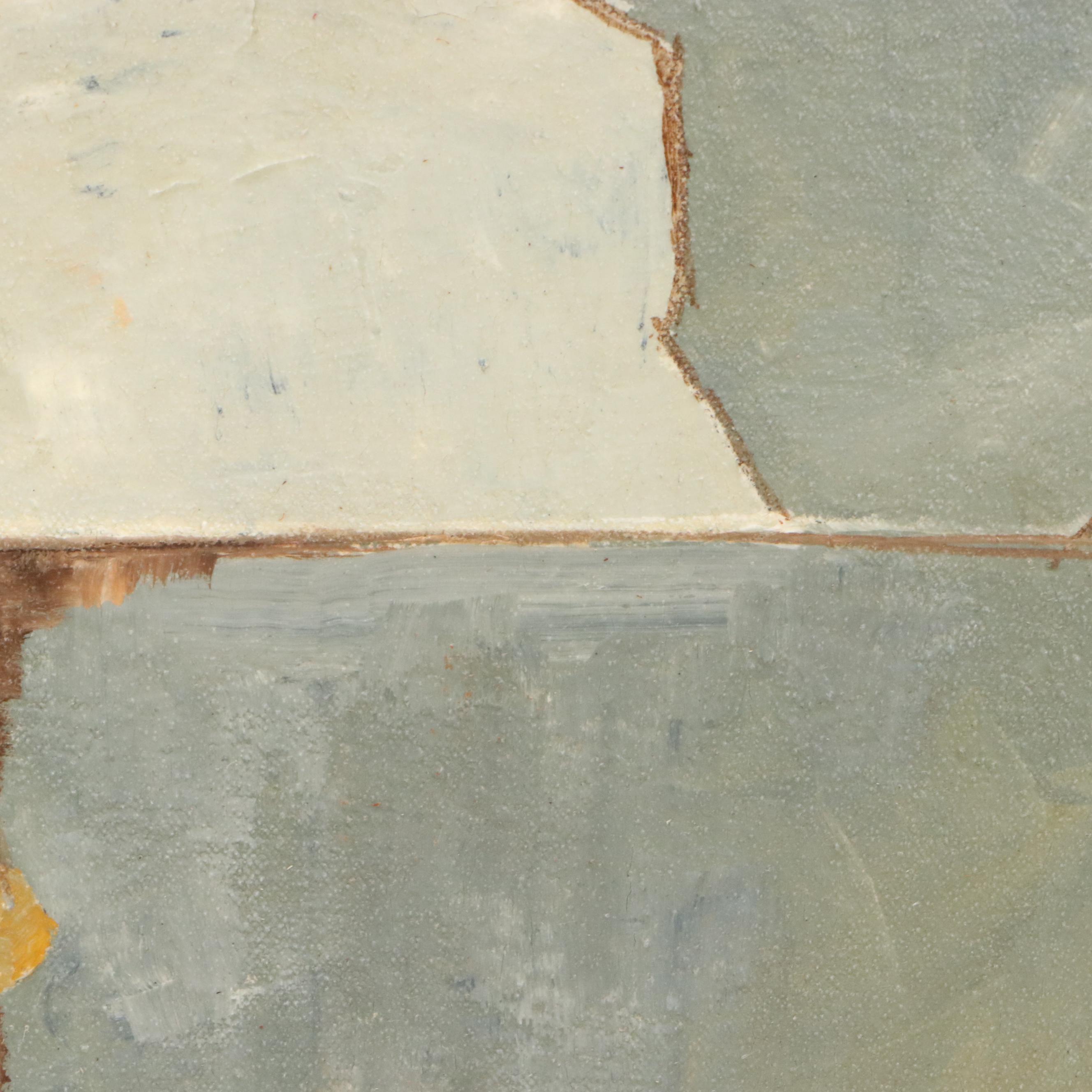 Serguei Novitchkov Oil Painting "Two Soldiers at the Gate," 1989