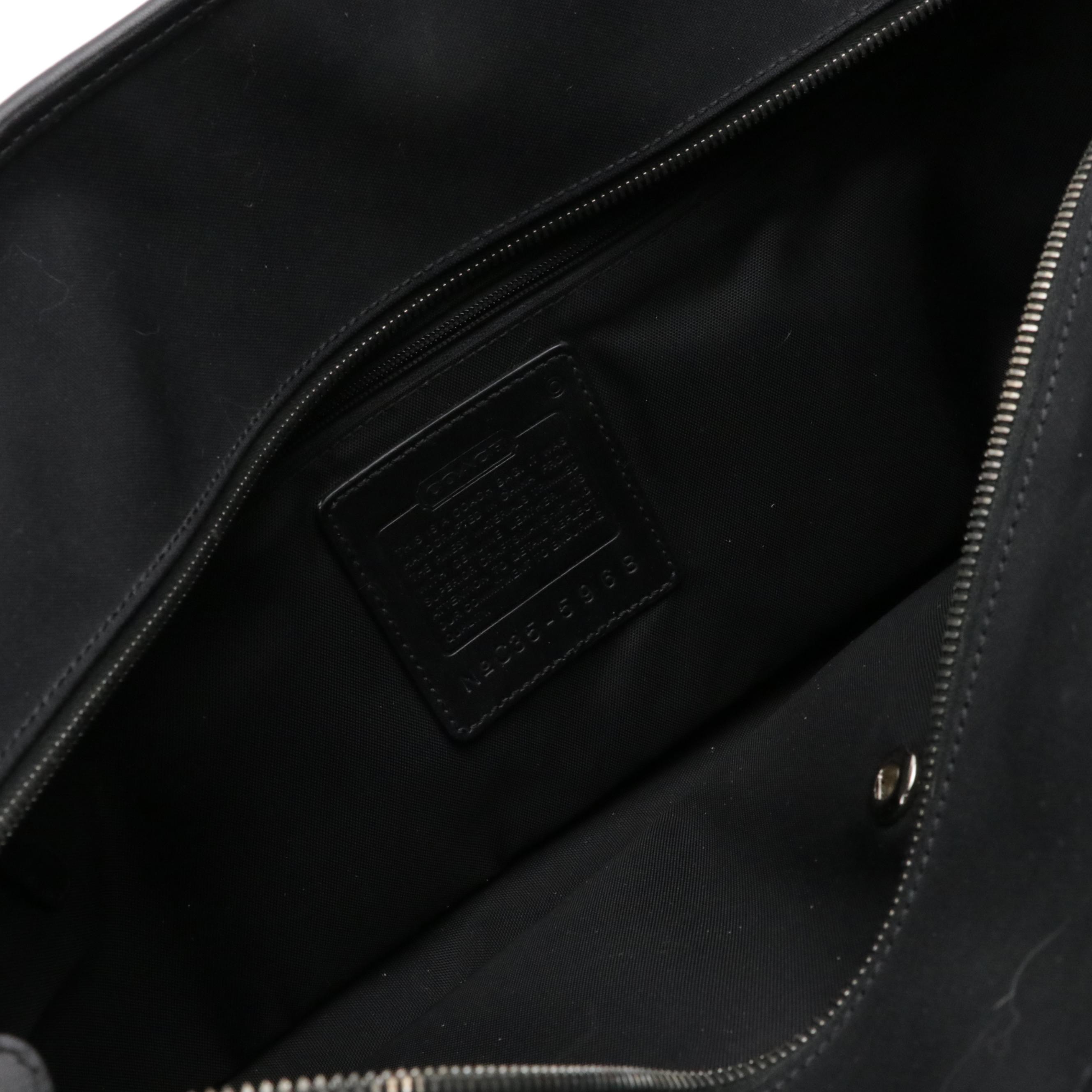 Coach 5968 Weekend Tote and 5322 Briefcase Bag in Leather-Trim Canvas