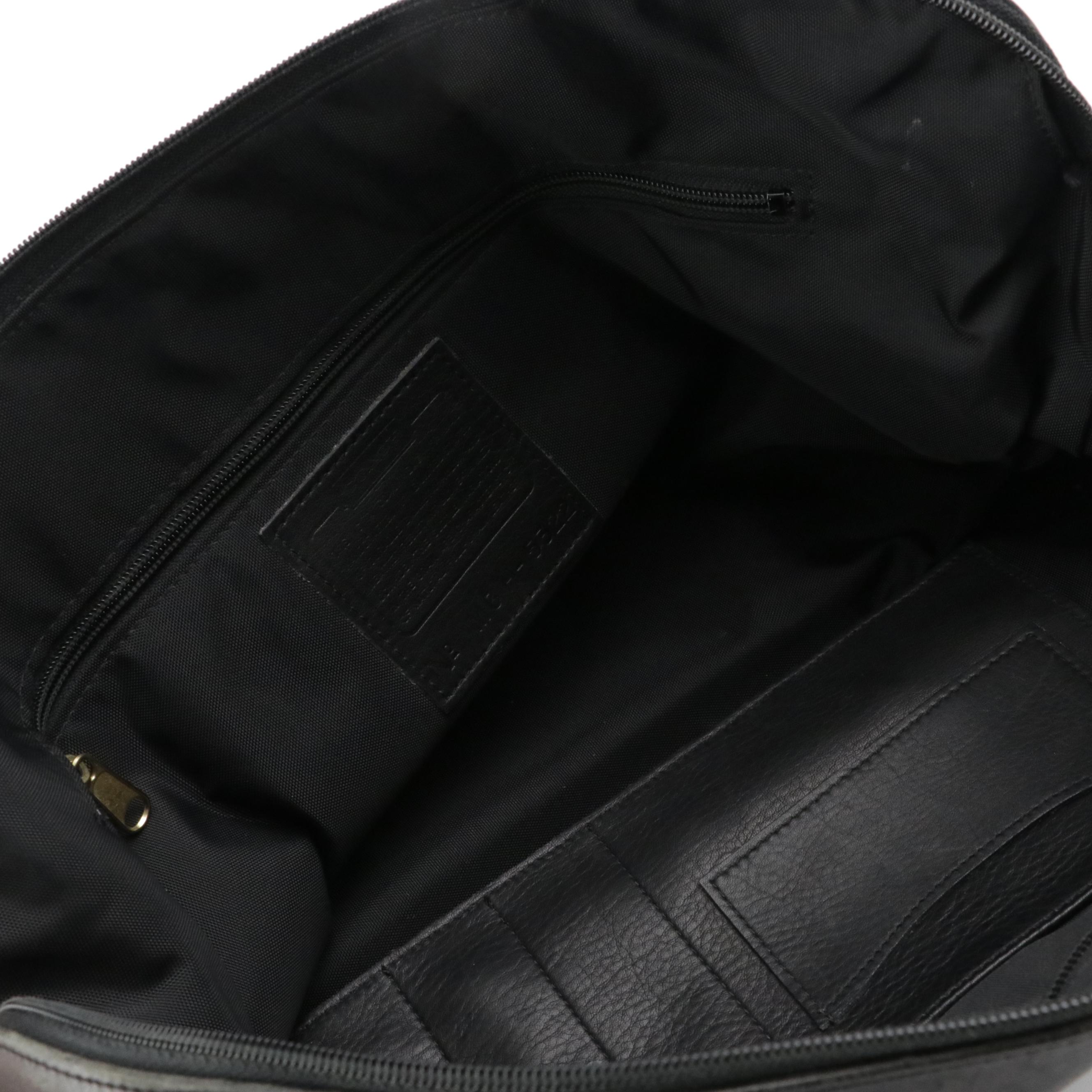 Coach 5968 Weekend Tote and 5322 Briefcase Bag in Leather-Trim Canvas