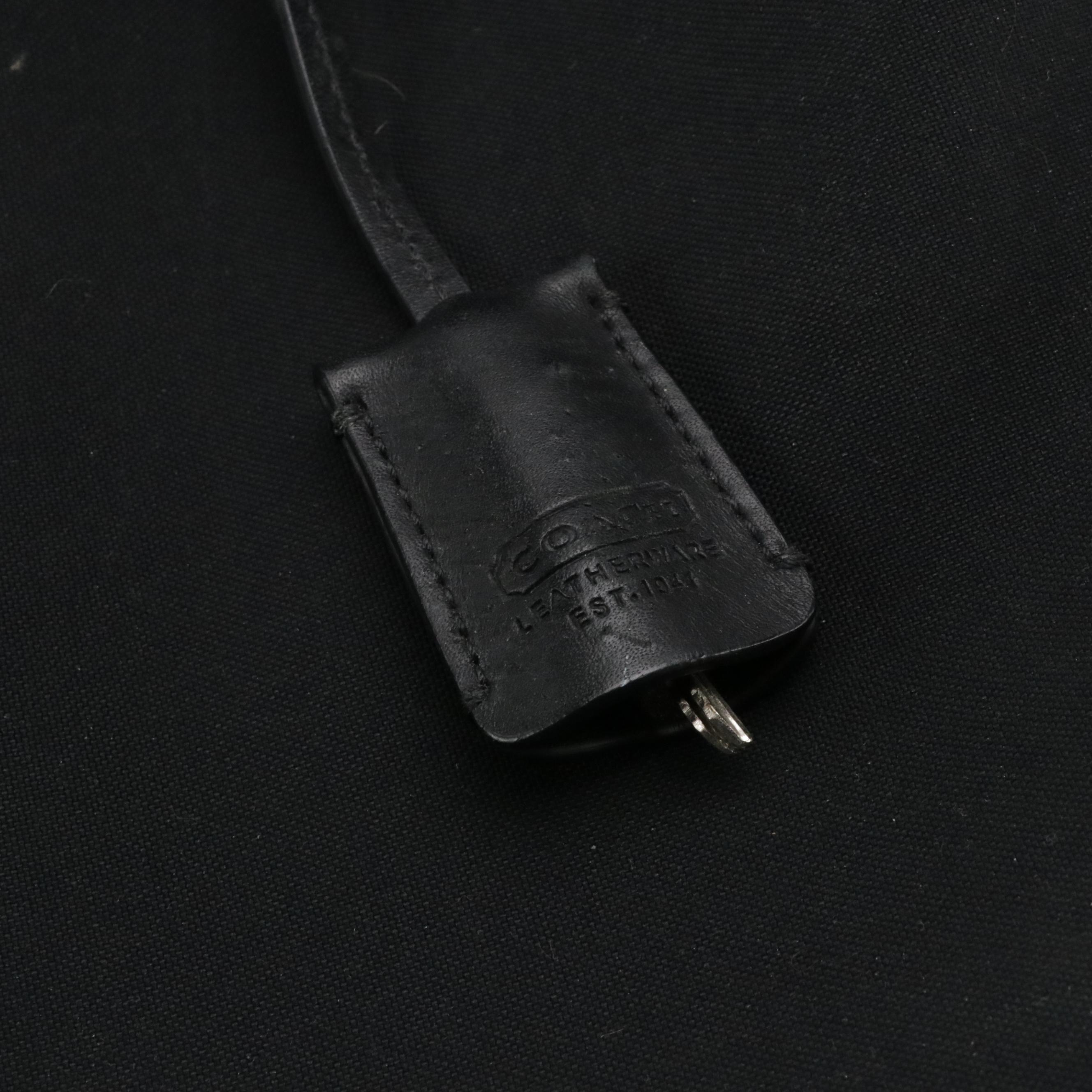 Coach 5968 Weekend Tote and 5322 Briefcase Bag in Leather-Trim Canvas