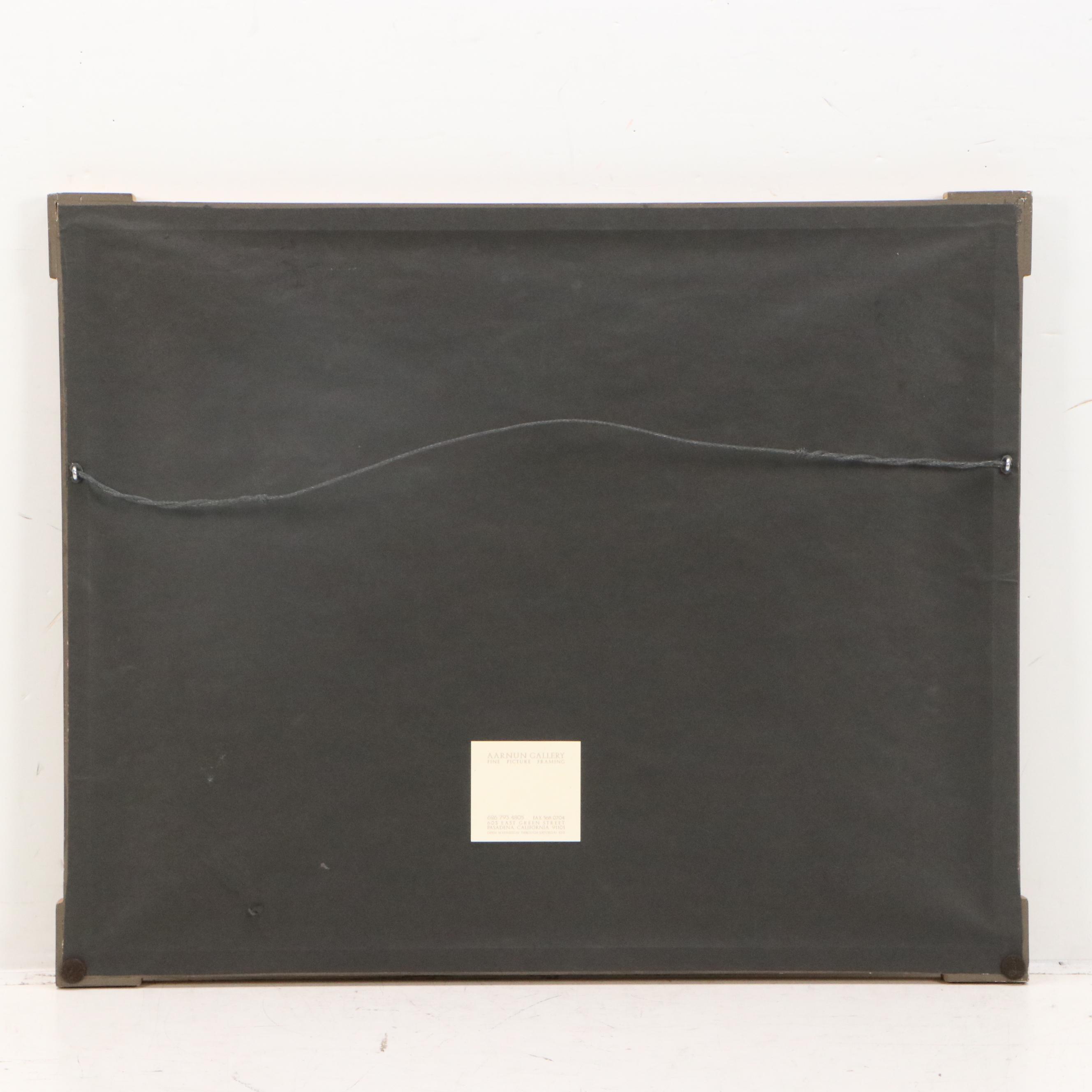 Ursula White Drawing of Two Yorkies, 1985