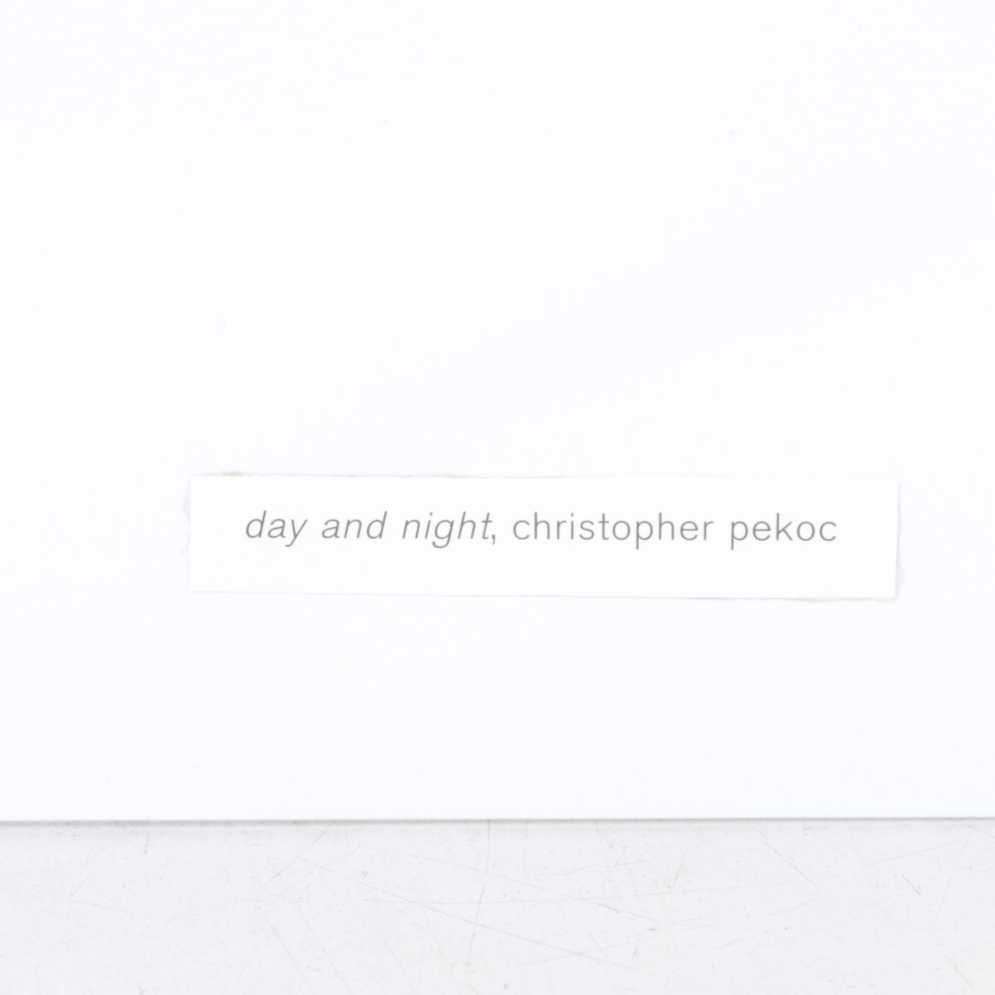 Christopher Pekoc Offset Lithograph "day and night"
