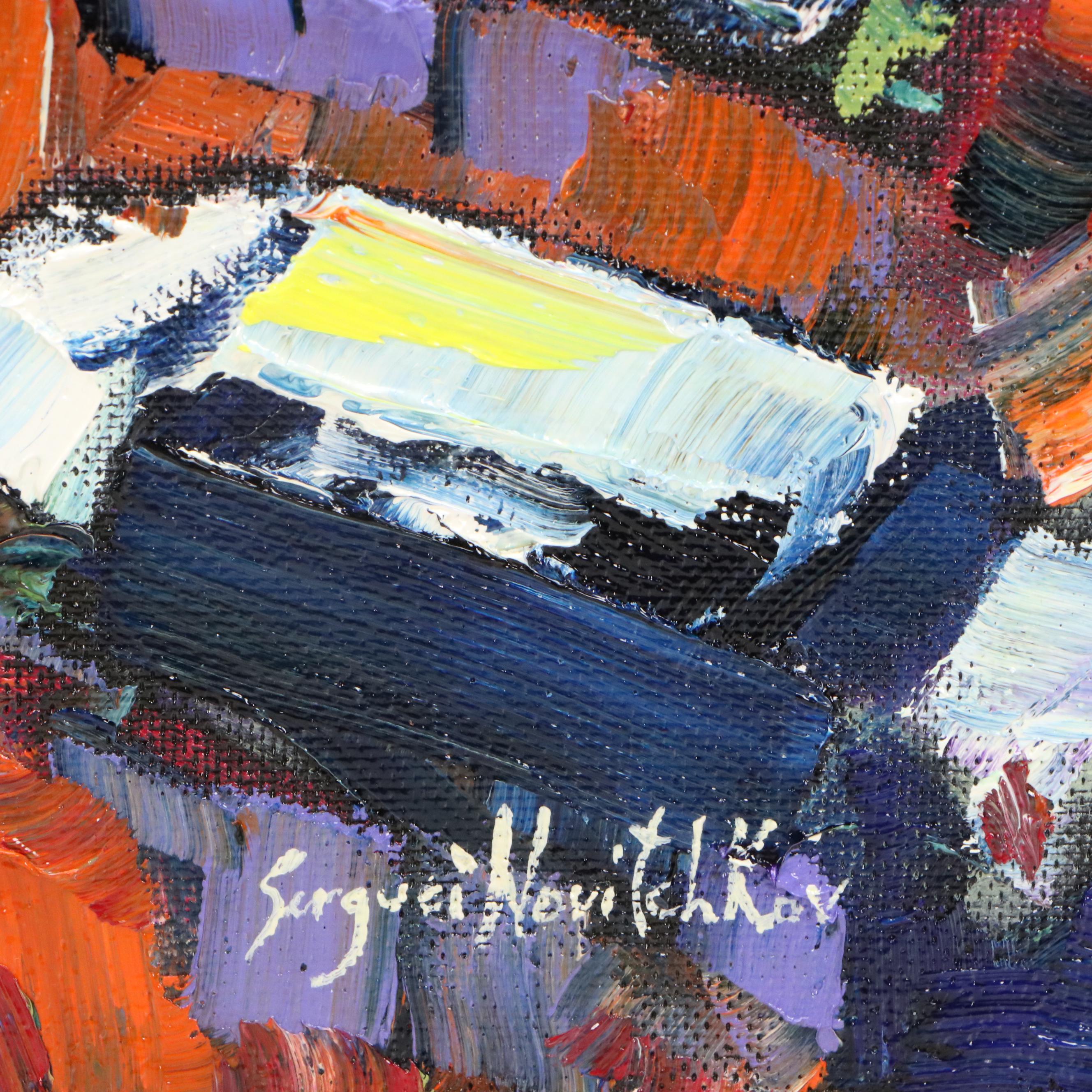 Serguei Novitchkov Oil Painting "Pacific Coast Highway, California," 2025