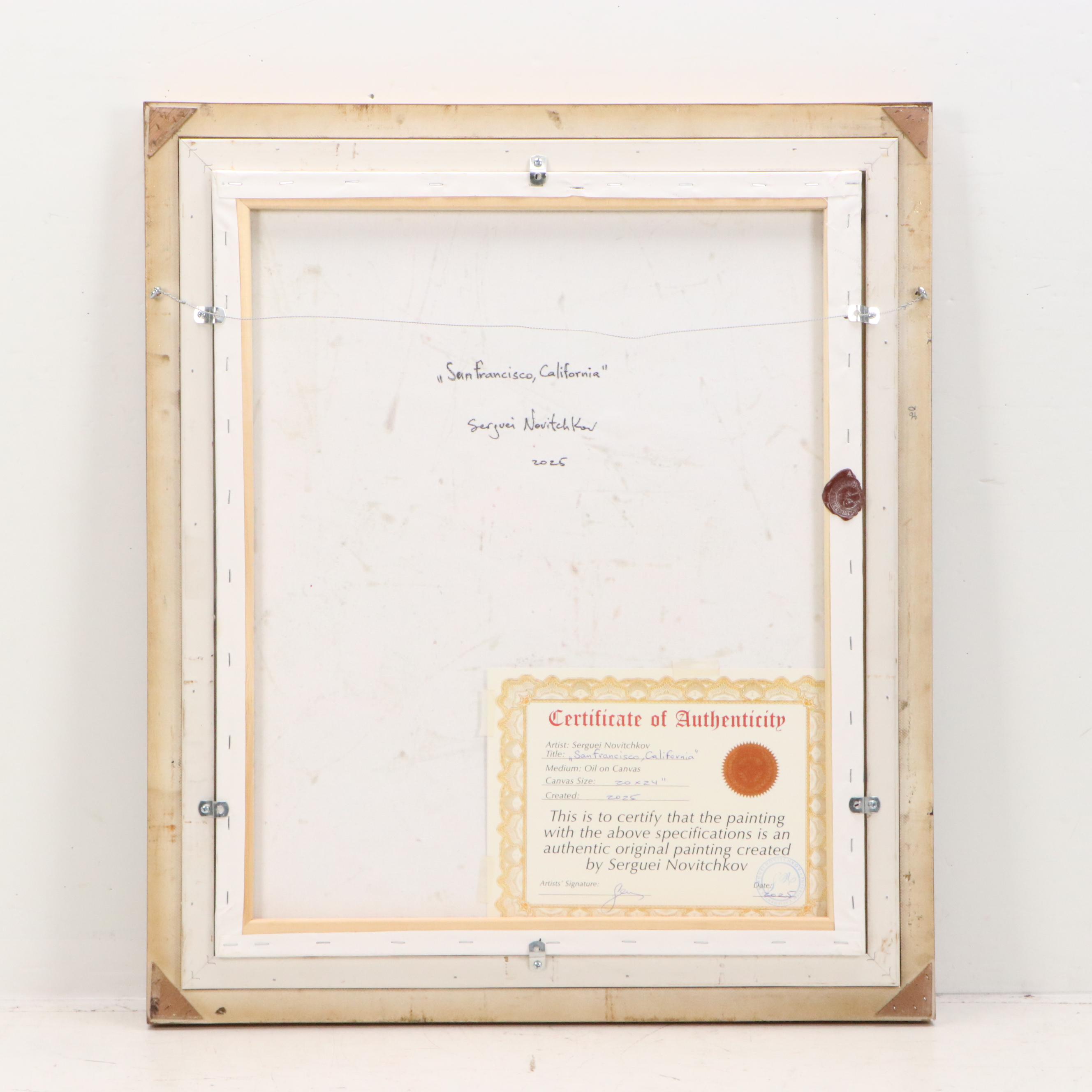 Serguei Novitchkov Oil Painting "San Francisco, California," 2025