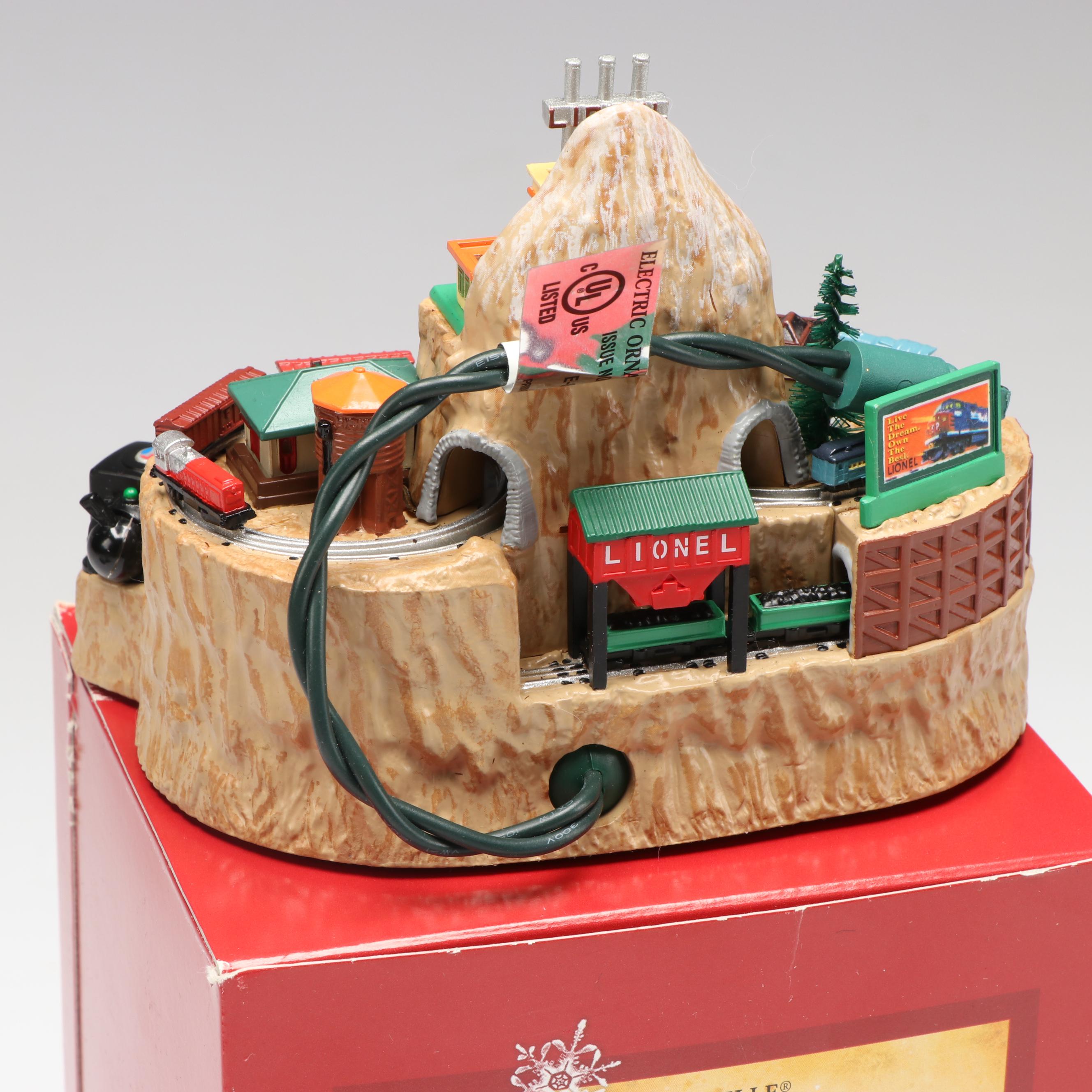 Hallmark "Lionelville" Keepsake Ornament with Carousel Horse Music Box and More